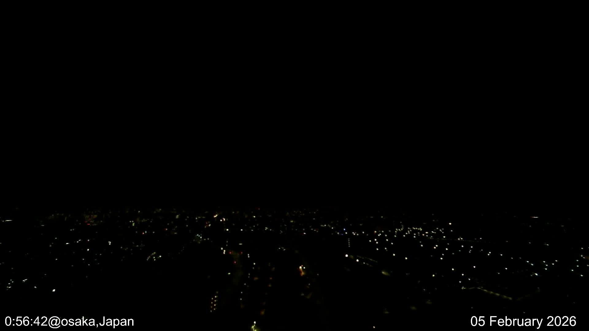 Osaka City Observation Panaromic Wide Angle ( 大阪市街地展望パノラマ広角 ) Live Cam -Ryugecho, Yao, Osaka, Kansai, Honshu, Japan