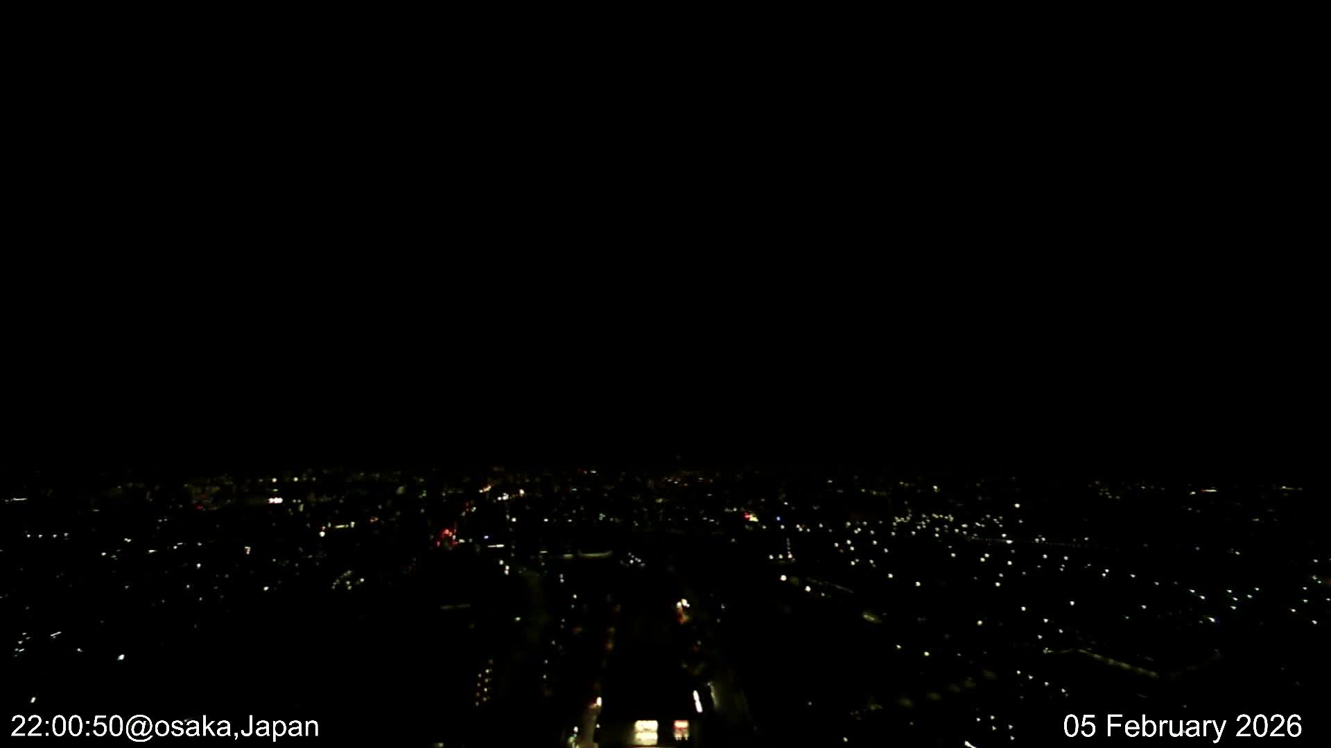 Osaka City Observation Panaromic Wide Angle ( 大阪市街地展望パノラマ広角 ) Live Cam -Ryugecho, Yao, Osaka, Kansai, Honshu, Japan