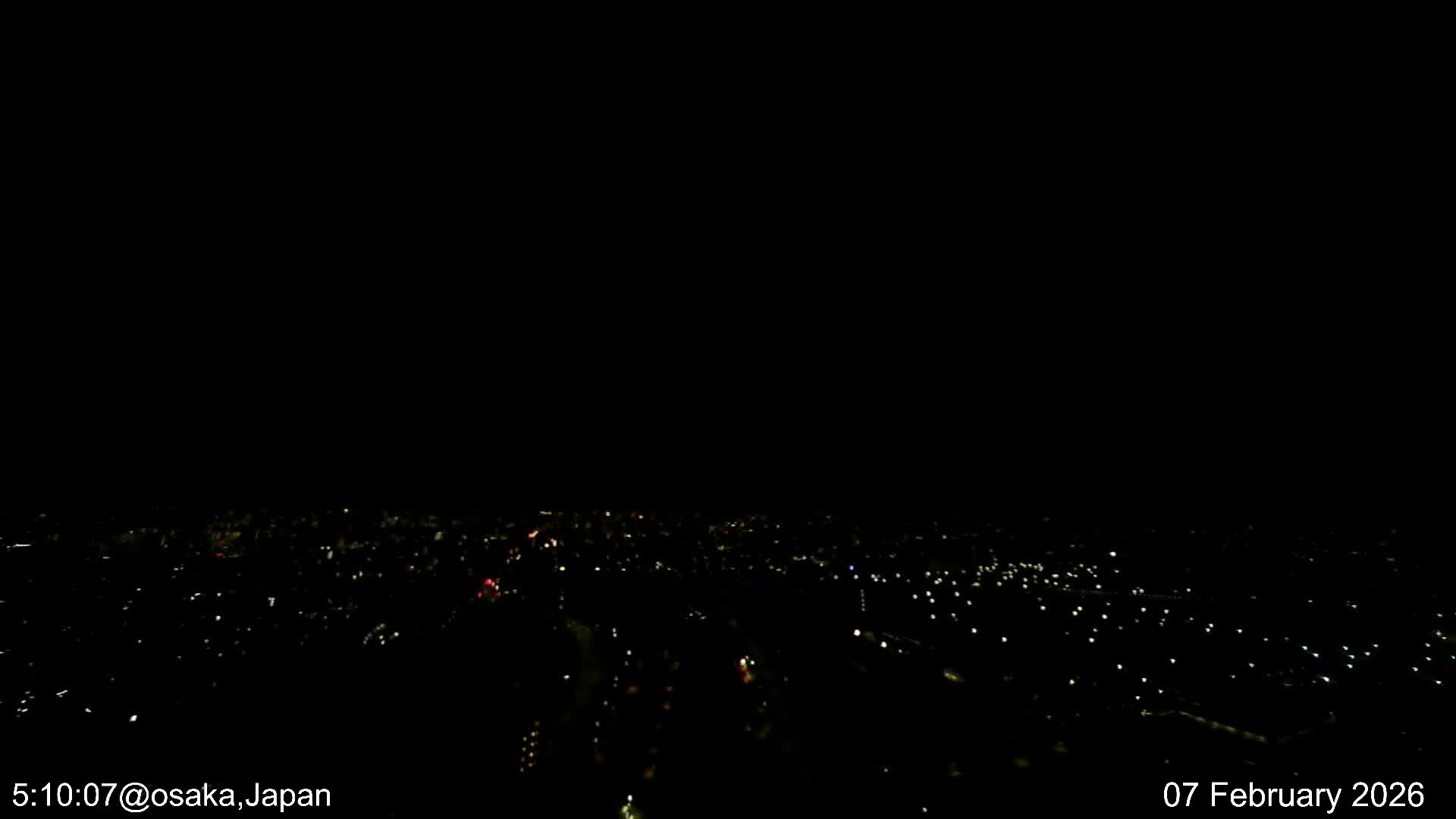 Osaka City Observation Panaromic Wide Angle ( 大阪市街地展望パノラマ広角 ) Live Cam -Ryugecho, Yao, Osaka, Kansai, Honshu, Japan