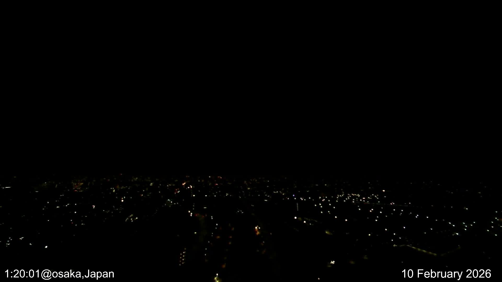 Osaka City Observation Panaromic Wide Angle ( 大阪市街地展望パノラマ広角 ) Live Cam -Ryugecho, Yao, Osaka, Kansai, Honshu, Japan
