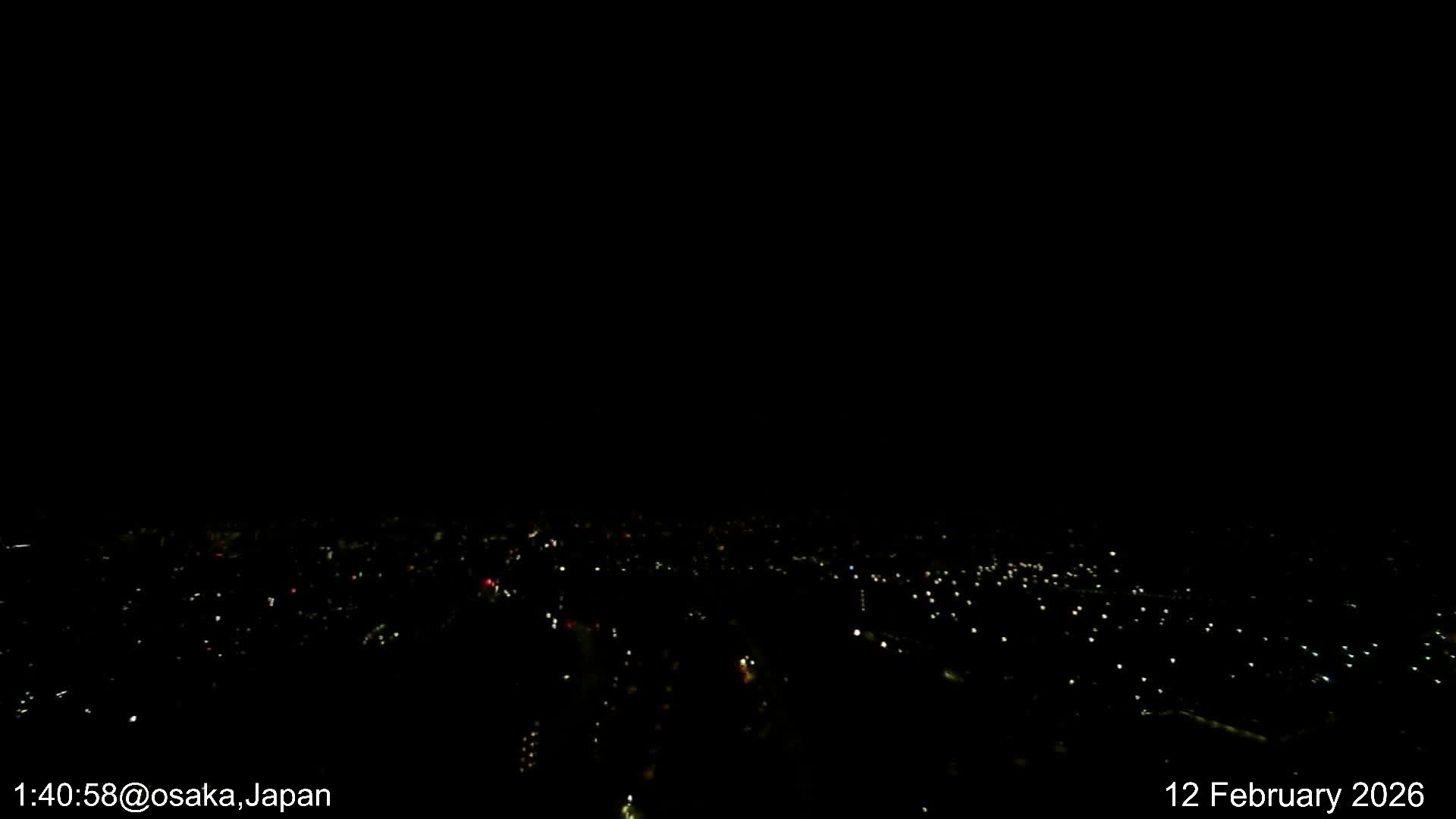 Osaka City Observation Panaromic Wide Angle ( 大阪市街地展望パノラマ広角 ) Live Cam -Ryugecho, Yao, Osaka, Kansai, Honshu, Japan