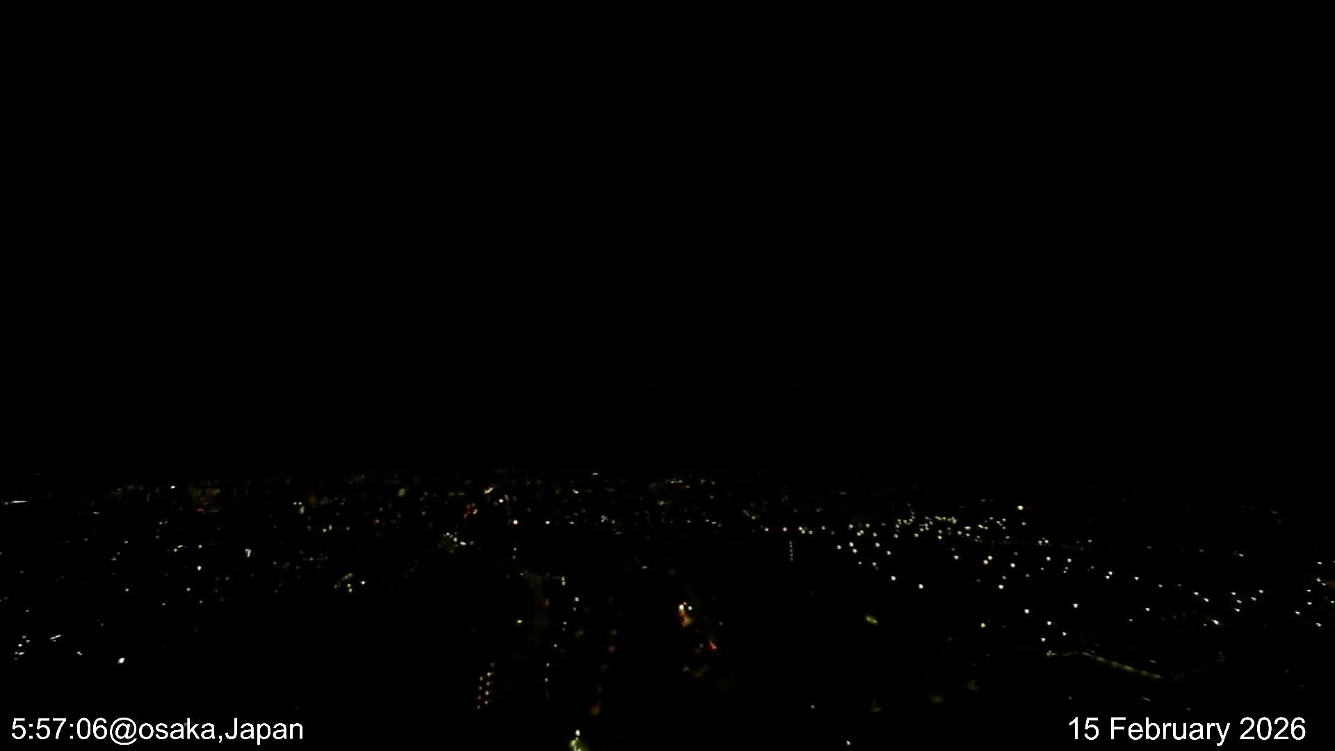 Osaka City Observation Panaromic Wide Angle ( 大阪市街地展望パノラマ広角 ) Live Cam -Ryugecho, Yao, Osaka, Kansai, Honshu, Japan