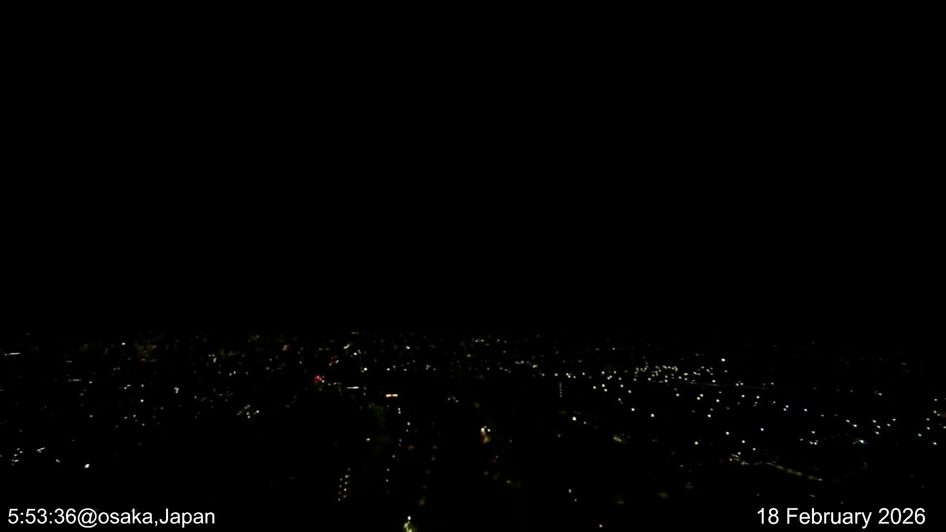 Osaka City Observation Panaromic Wide Angle ( 大阪市街地展望パノラマ広角 ) Live Cam -Ryugecho, Yao, Osaka, Kansai, Honshu, Japan