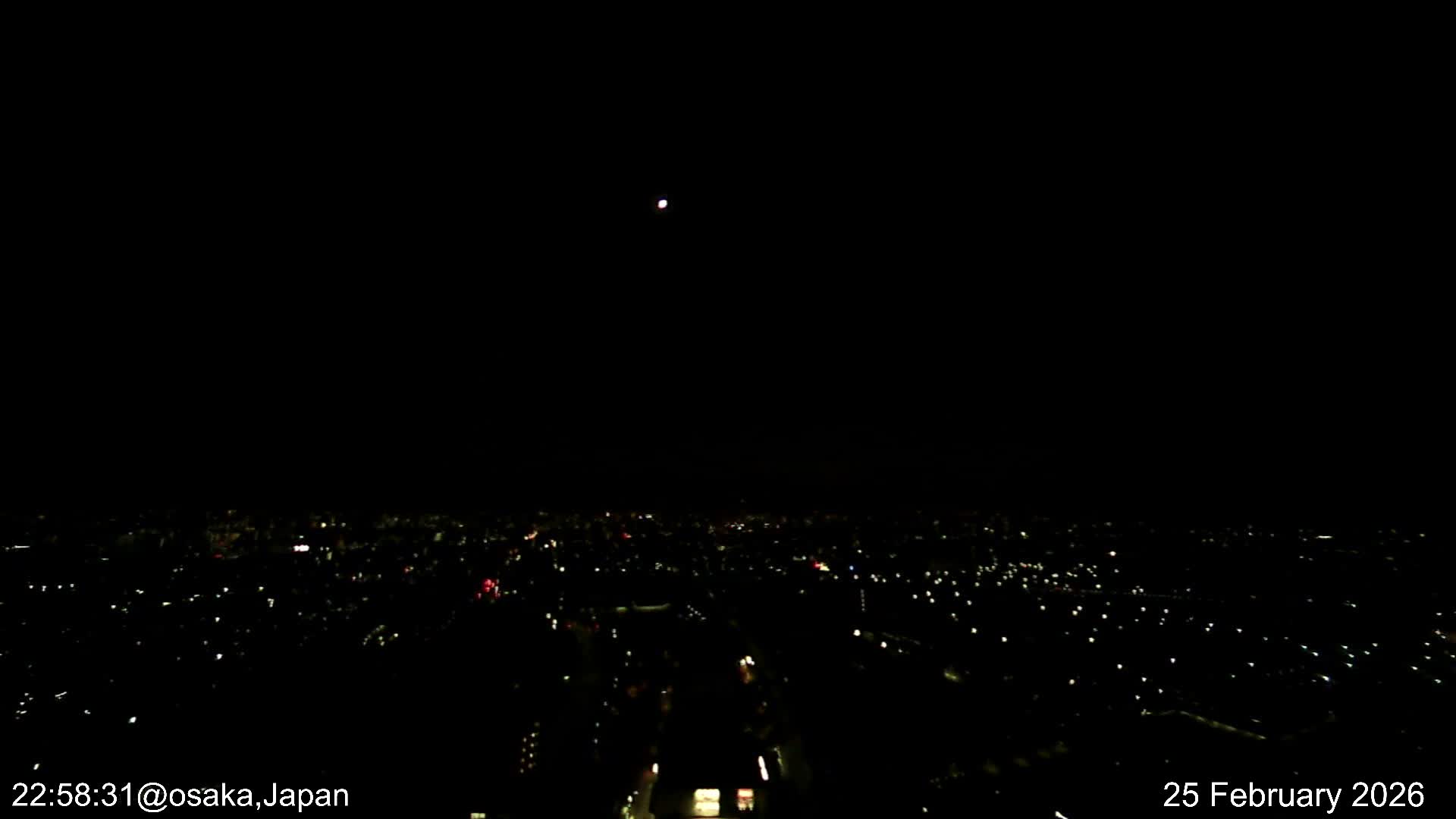 Osaka City Observation Panaromic Wide Angle ( 大阪市街地展望パノラマ広角 ) Live Cam -Ryugecho, Yao, Osaka, Kansai, Honshu, Japan