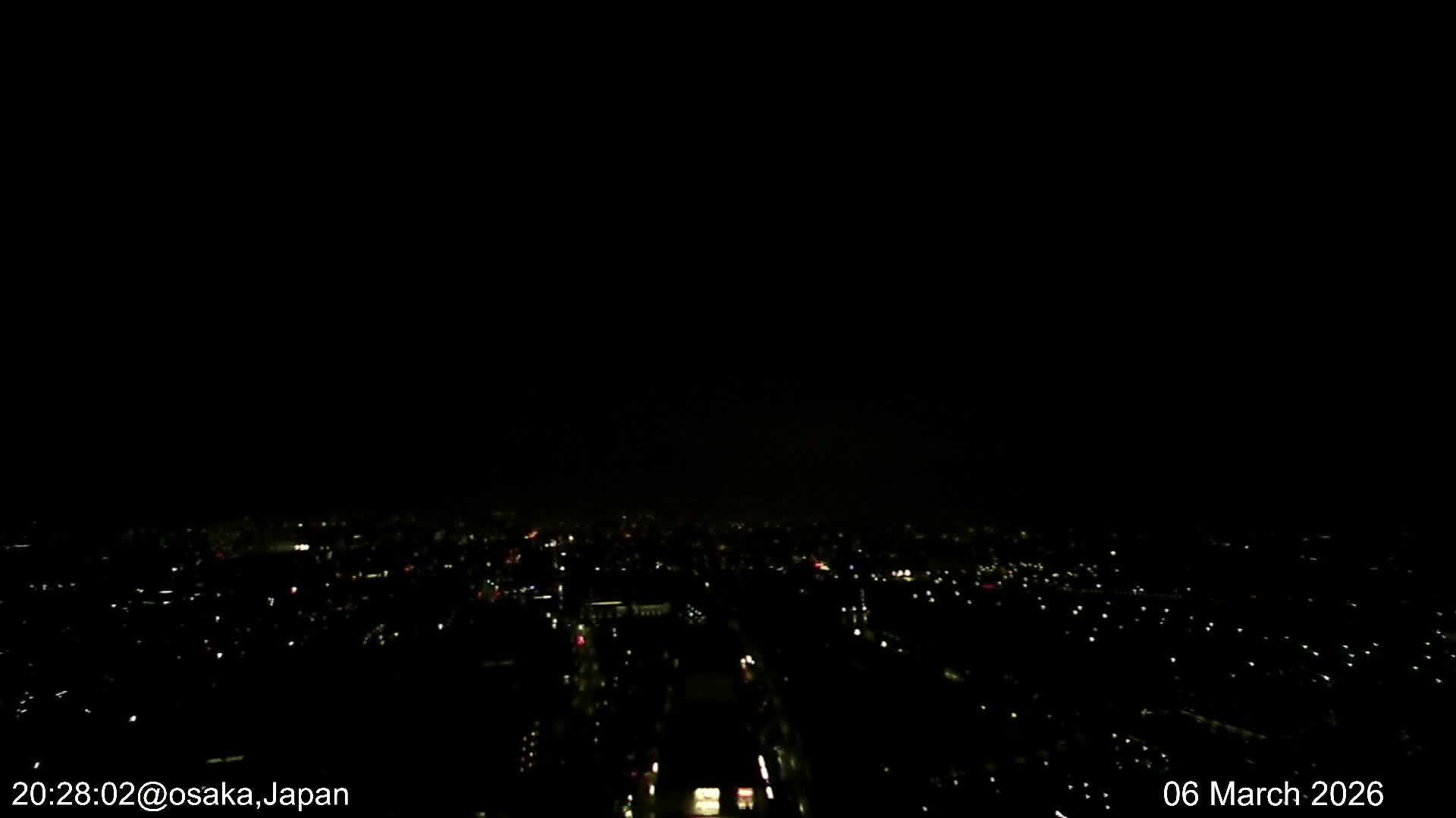 Osaka City Observation Panaromic Wide Angle ( 大阪市街地展望パノラマ広角 ) Live Cam -Ryugecho, Yao, Osaka, Kansai, Honshu, Japan