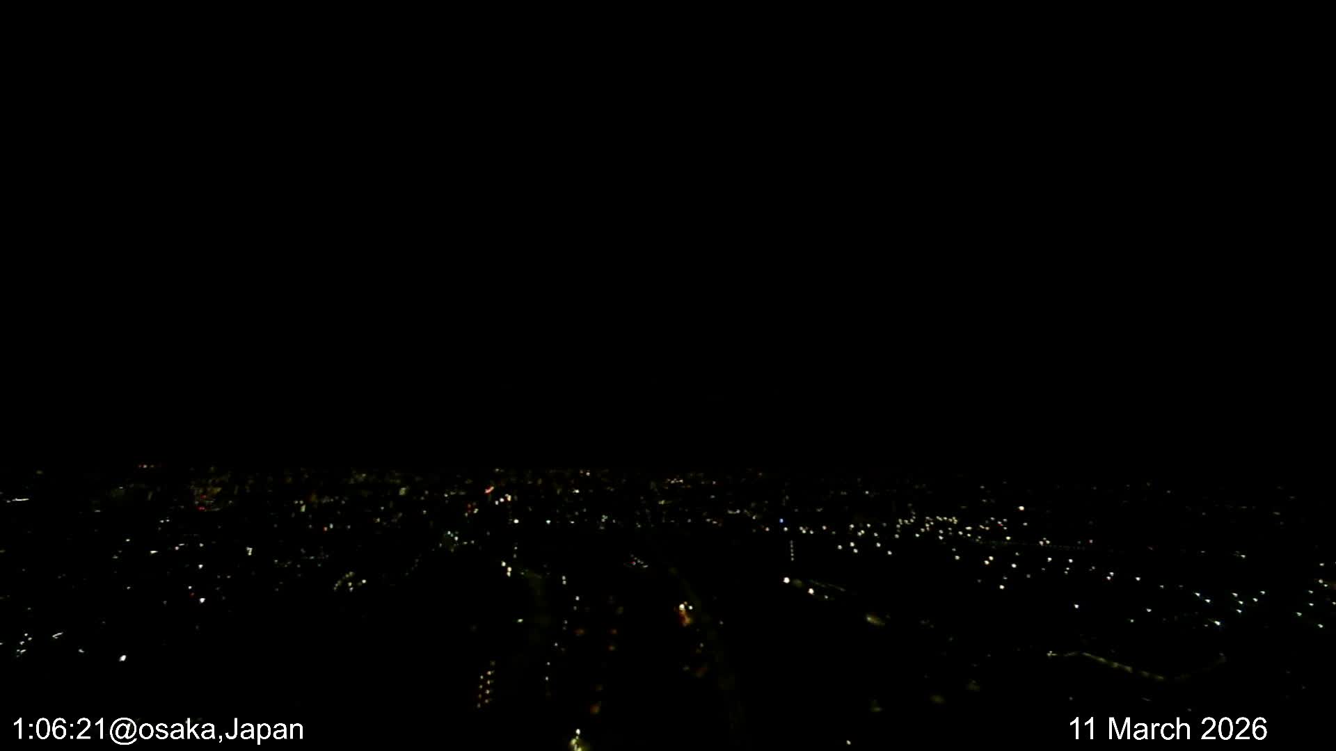 Osaka City Observation Panaromic Wide Angle ( 大阪市街地展望パノラマ広角 ) Live Cam -Ryugecho, Yao, Osaka, Kansai, Honshu, Japan