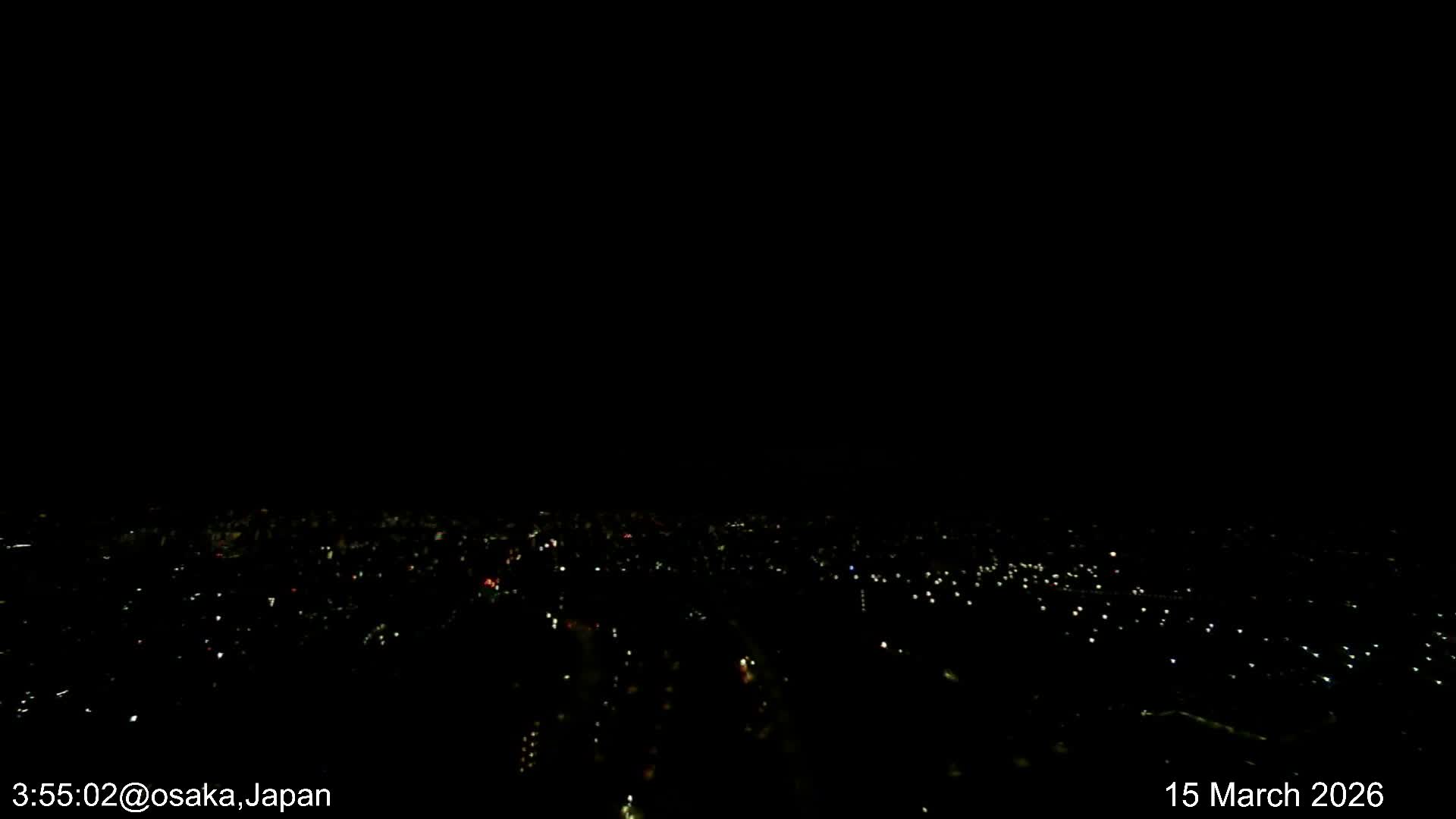Osaka City Observation Panaromic Wide Angle ( 大阪市街地展望パノラマ広角 ) Live Cam -Ryugecho, Yao, Osaka, Kansai, Honshu, Japan