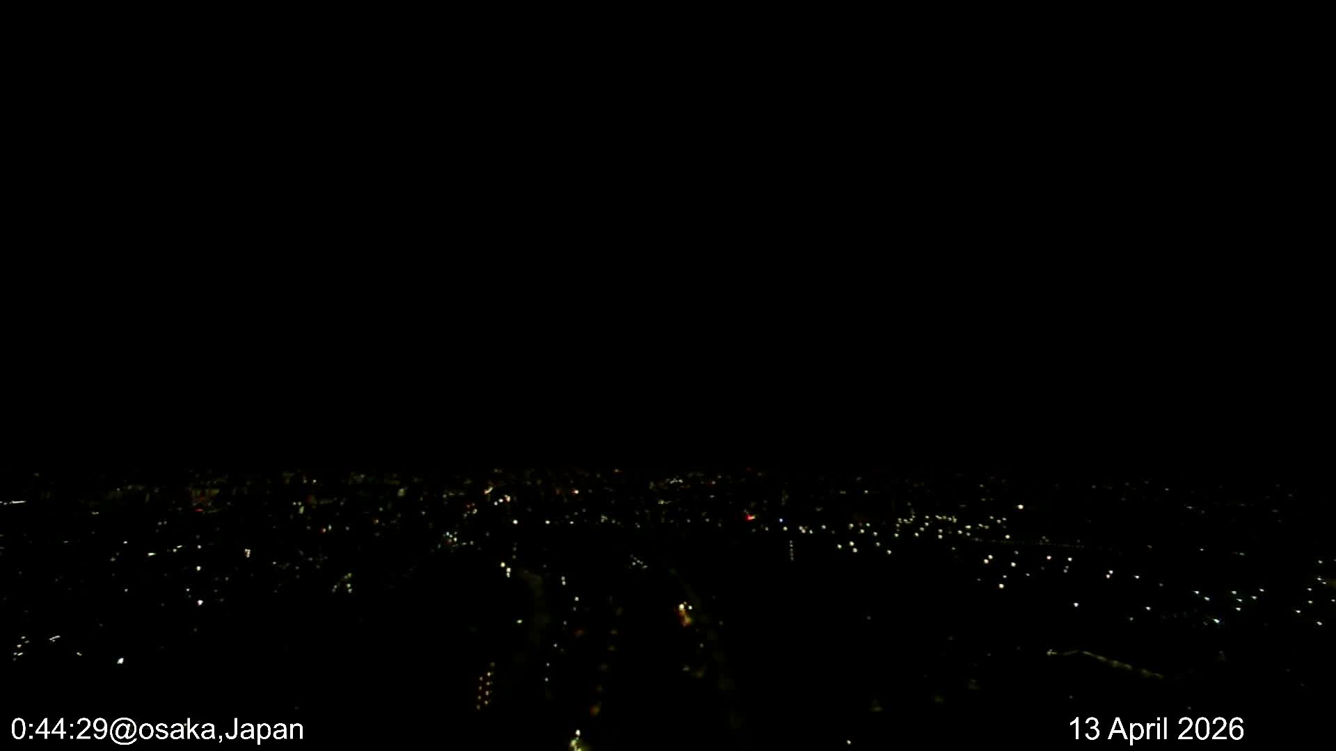 Osaka City Observation Panaromic Wide Angle ( 大阪市街地展望パノラマ広角 ) Live Cam -Ryugecho, Yao, Osaka, Kansai, Honshu, Japan