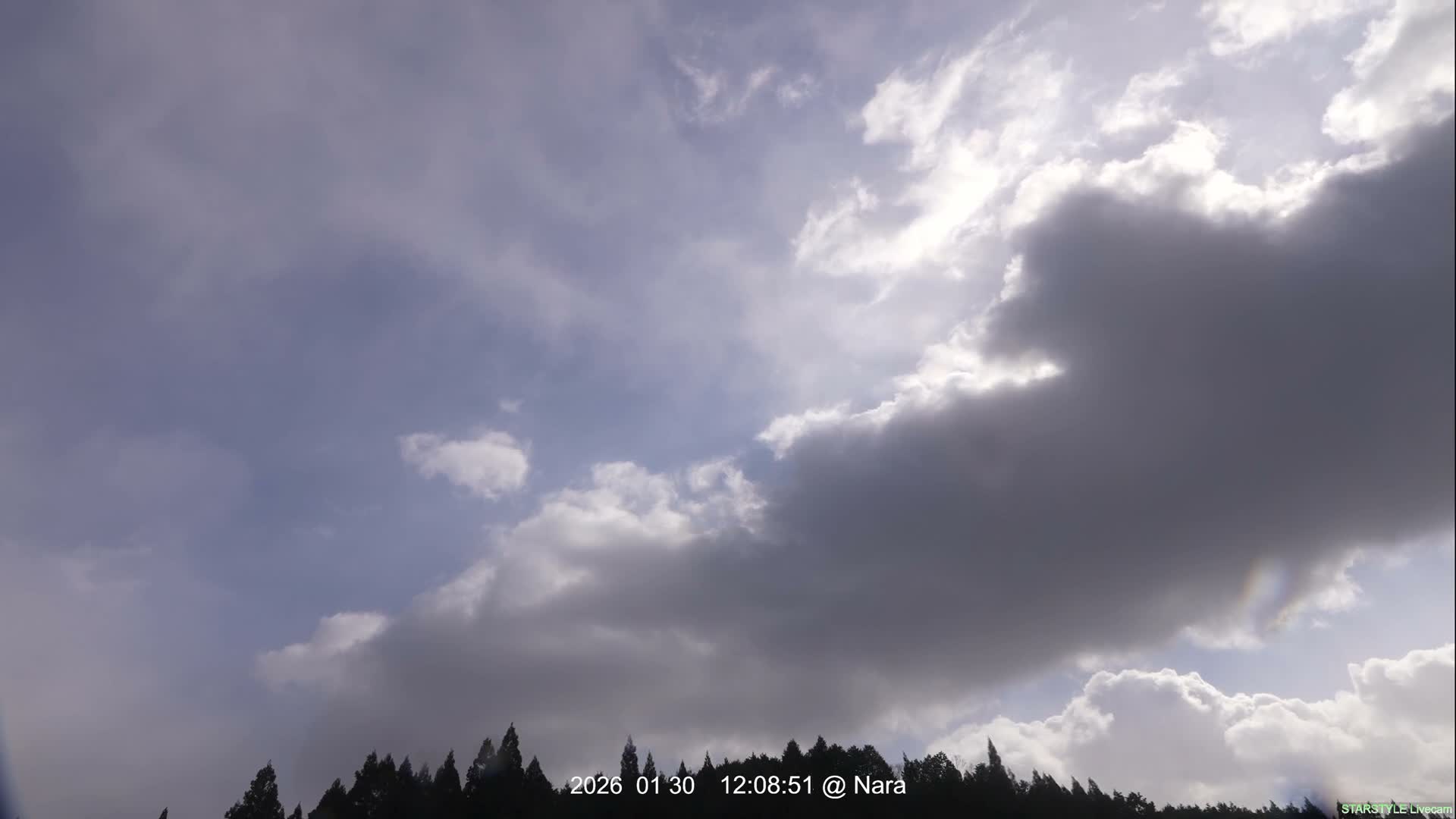 Uda Sky, Star, Meteor Observation toward Southeast ( 宇田の空、星、流星観測（南東方向） ) Live Cam - Muroushimotaguchi, Uda Shi, Nara, Kansai, Honshu, Japan