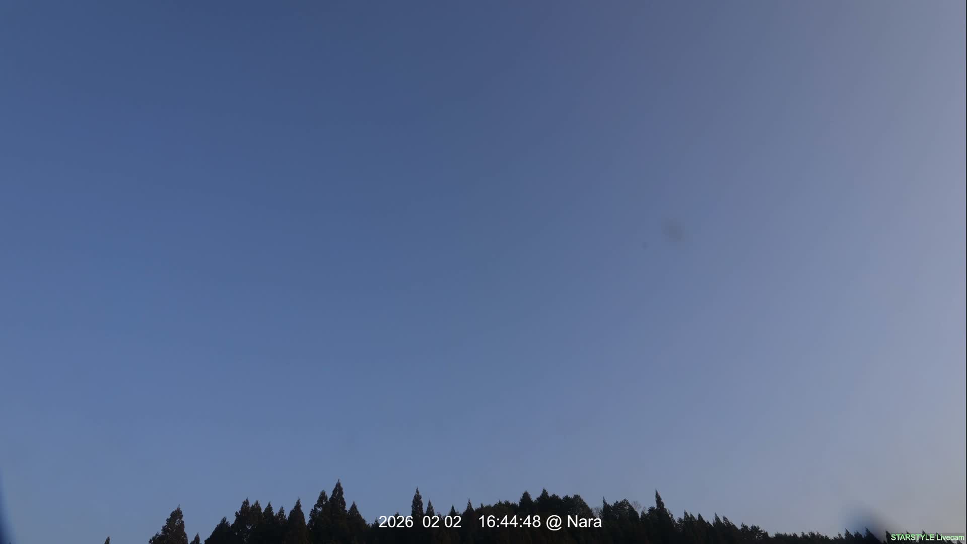 Uda Sky, Star, Meteor Observation toward Southeast ( 宇田の空、星、流星観測（南東方向） ) Live Cam - Muroushimotaguchi, Uda Shi, Nara, Kansai, Honshu, Japan
