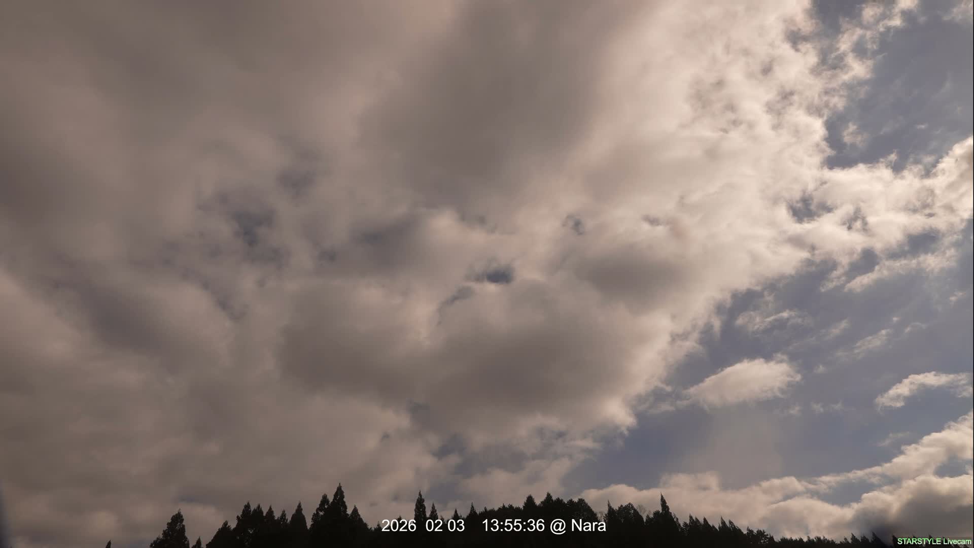 Uda Sky, Star, Meteor Observation toward Southeast ( 宇田の空、星、流星観測（南東方向） ) Live Cam - Muroushimotaguchi, Uda Shi, Nara, Kansai, Honshu, Japan