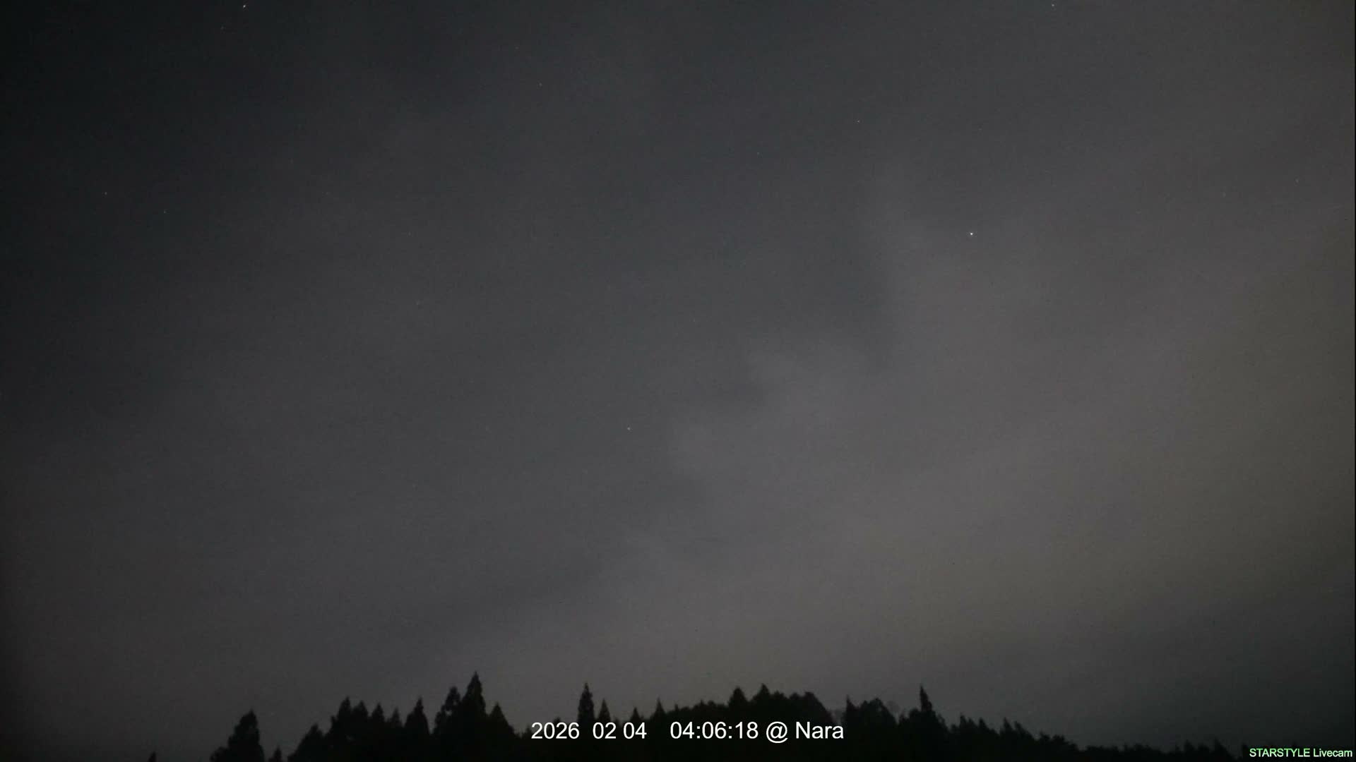 Uda Sky, Star, Meteor Observation toward Southeast ( 宇田の空、星、流星観測（南東方向） ) Live Cam - Muroushimotaguchi, Uda Shi, Nara, Kansai, Honshu, Japan