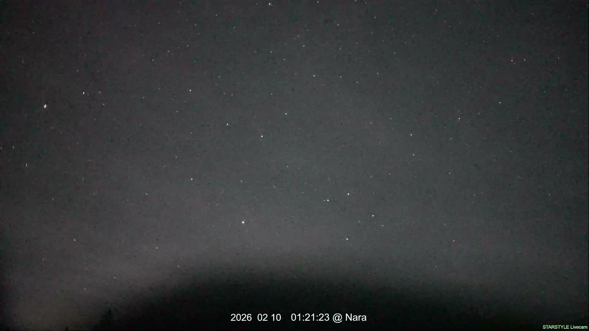 Uda Sky, Star, Meteor Observation toward Southeast ( 宇田の空、星、流星観測（南東方向） ) Live Cam - Muroushimotaguchi, Uda Shi, Nara, Kansai, Honshu, Japan
