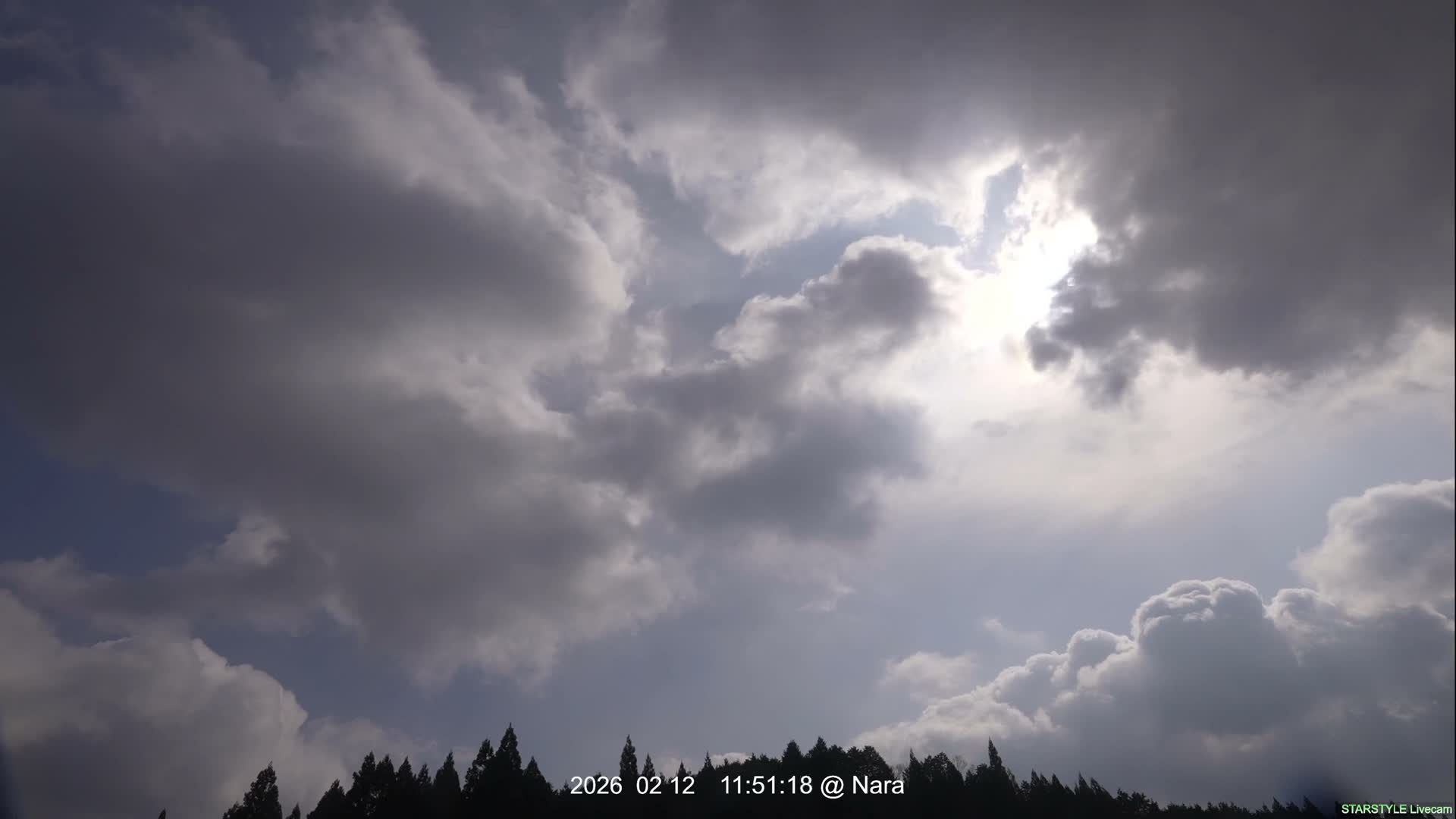 Uda Sky, Star, Meteor Observation toward Southeast ( 宇田の空、星、流星観測（南東方向） ) Live Cam - Muroushimotaguchi, Uda Shi, Nara, Kansai, Honshu, Japan