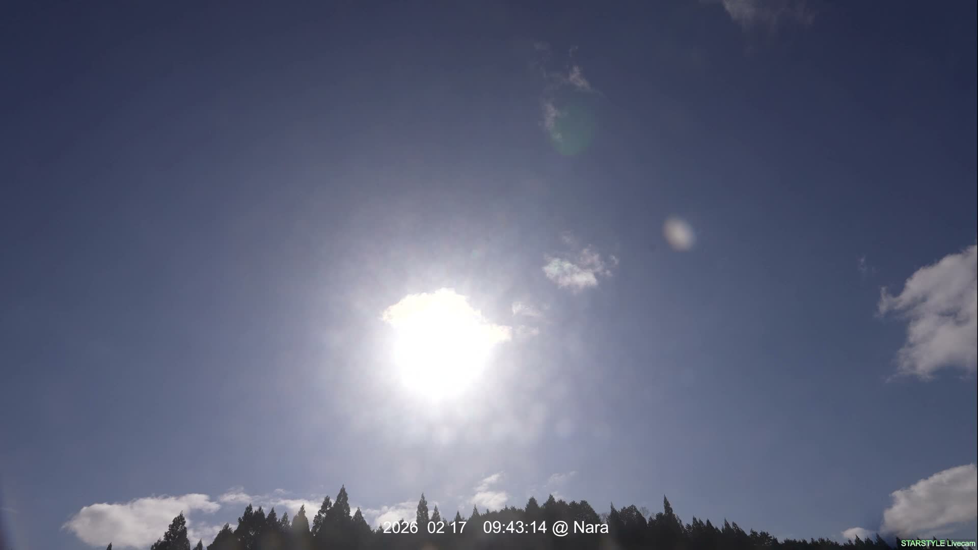 Uda Sky, Star, Meteor Observation toward Southeast ( 宇田の空、星、流星観測（南東方向） ) Live Cam - Muroushimotaguchi, Uda Shi, Nara, Kansai, Honshu, Japan