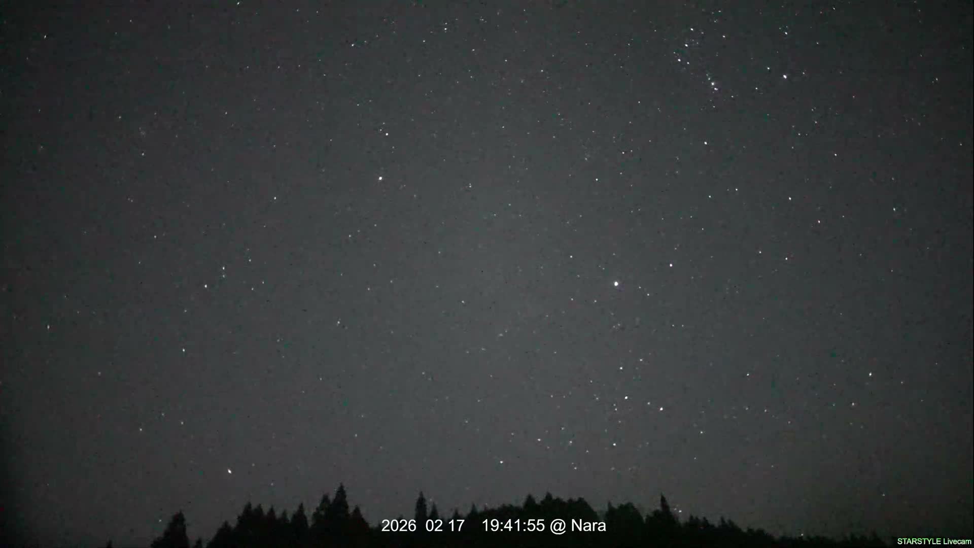 Uda Sky, Star, Meteor Observation toward Southeast ( 宇田の空、星、流星観測（南東方向） ) Live Cam - Muroushimotaguchi, Uda Shi, Nara, Kansai, Honshu, Japan