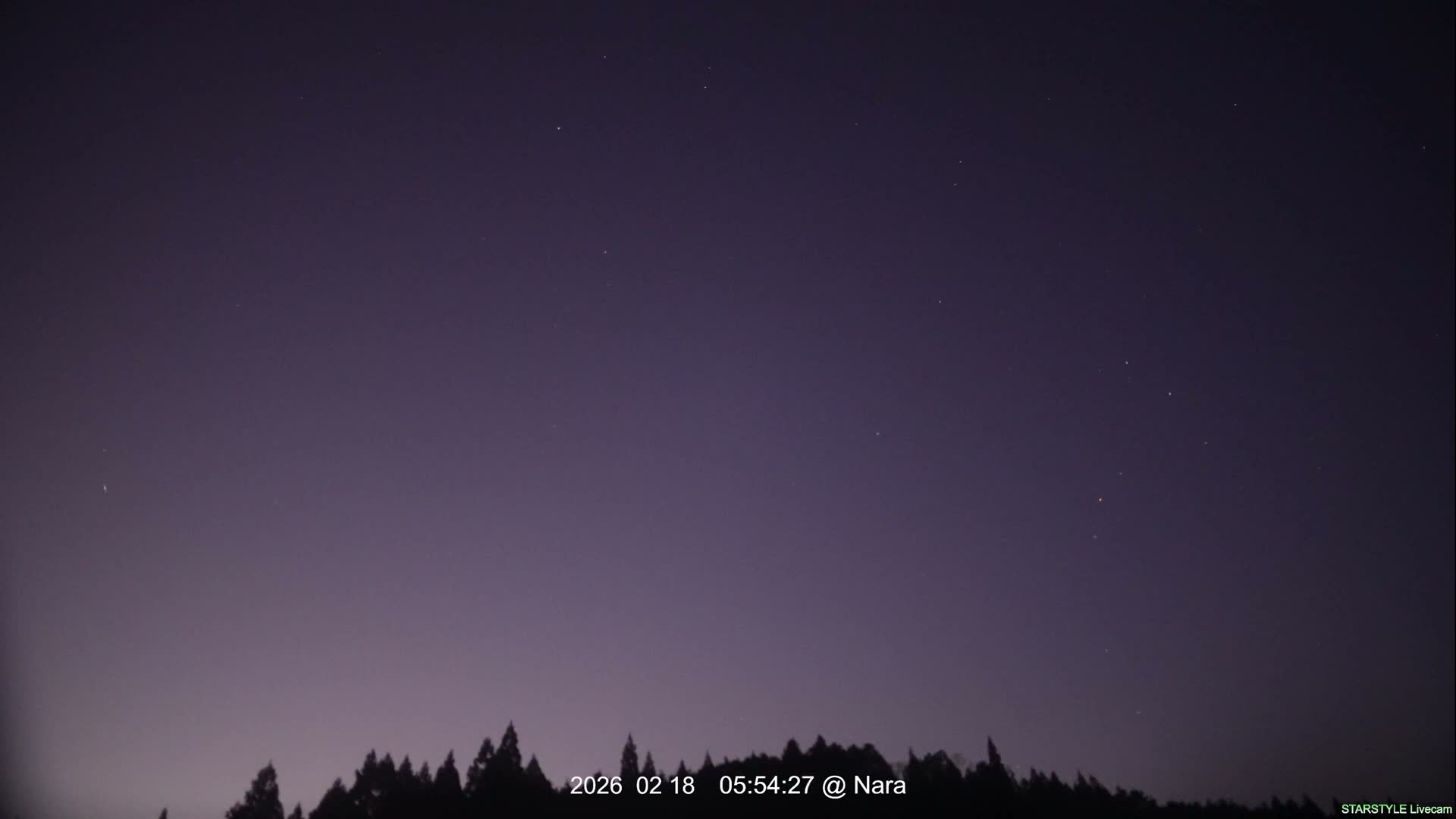 Uda Sky, Star, Meteor Observation toward Southeast ( 宇田の空、星、流星観測（南東方向） ) Live Cam - Muroushimotaguchi, Uda Shi, Nara, Kansai, Honshu, Japan