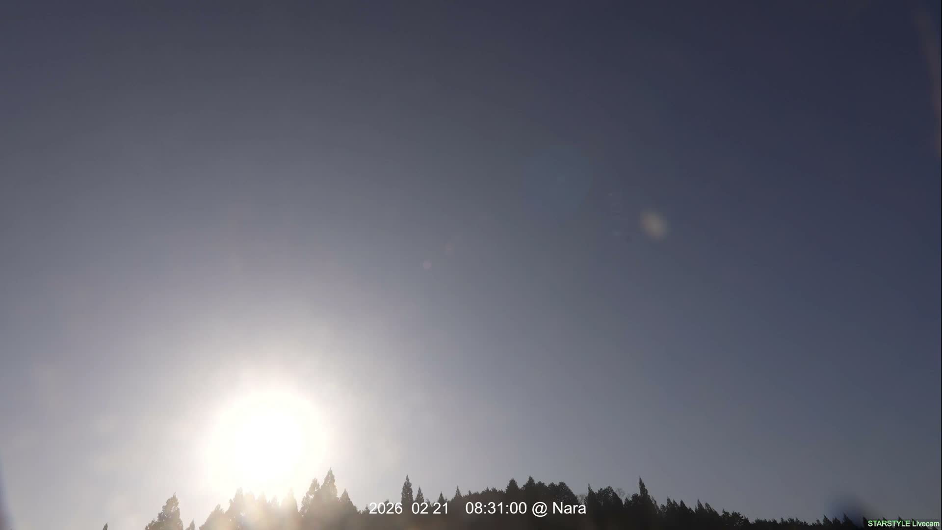 Uda Sky, Star, Meteor Observation toward Southeast ( 宇田の空、星、流星観測（南東方向） ) Live Cam - Muroushimotaguchi, Uda Shi, Nara, Kansai, Honshu, Japan