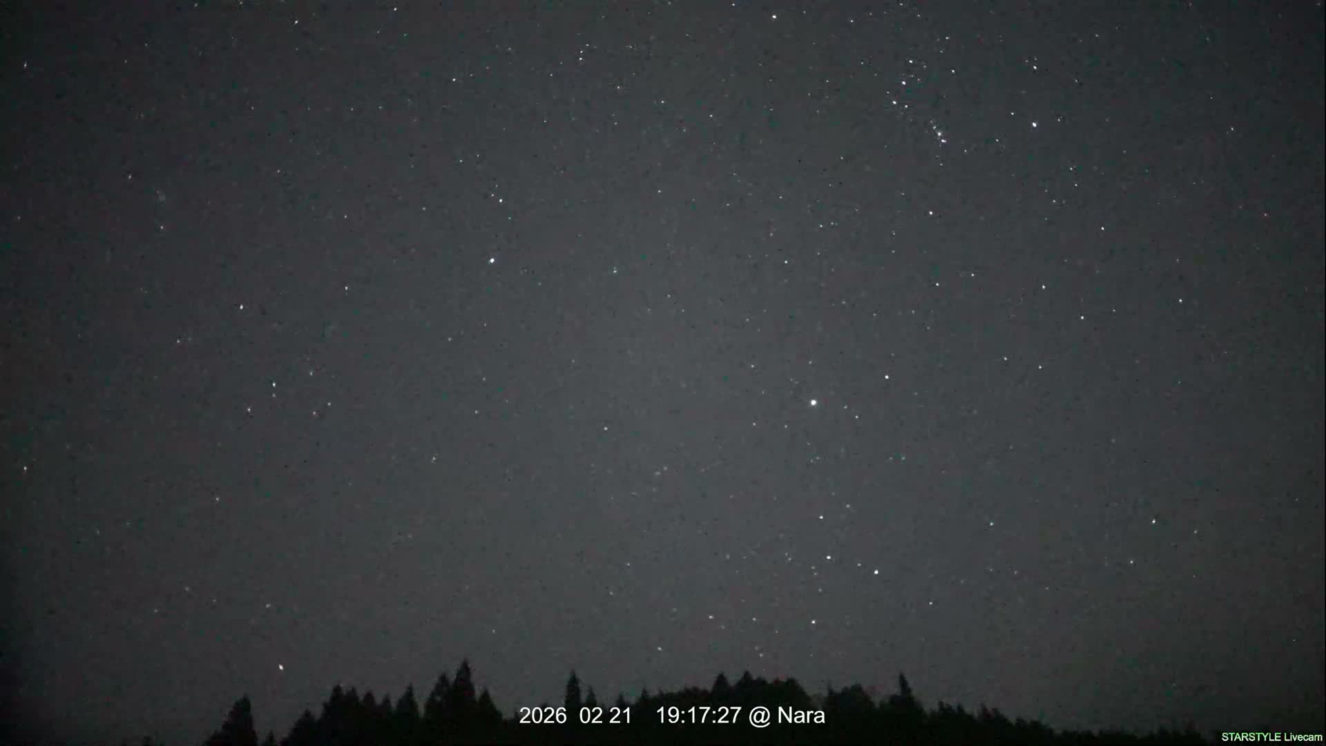 Uda Sky, Star, Meteor Observation toward Southeast ( 宇田の空、星、流星観測（南東方向） ) Live Cam - Muroushimotaguchi, Uda Shi, Nara, Kansai, Honshu, Japan