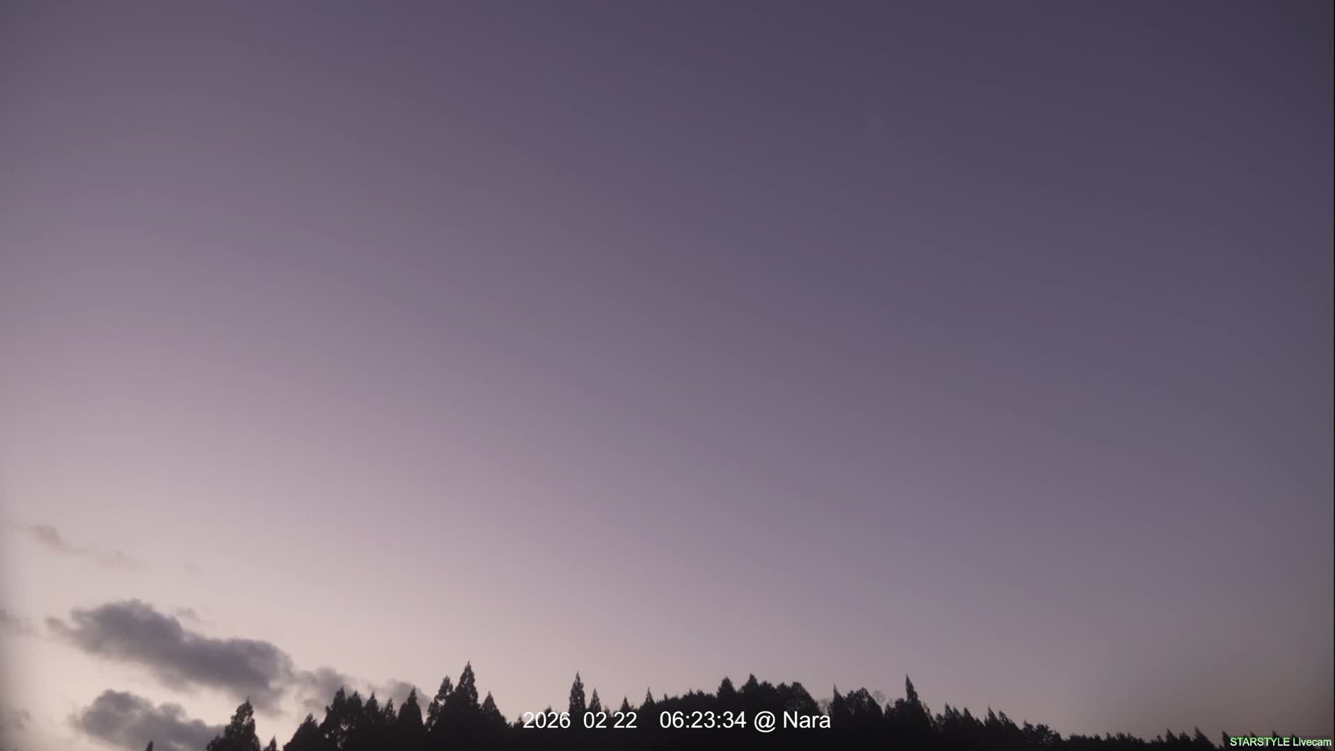 Uda Sky, Star, Meteor Observation toward Southeast ( 宇田の空、星、流星観測（南東方向） ) Live Cam - Muroushimotaguchi, Uda Shi, Nara, Kansai, Honshu, Japan