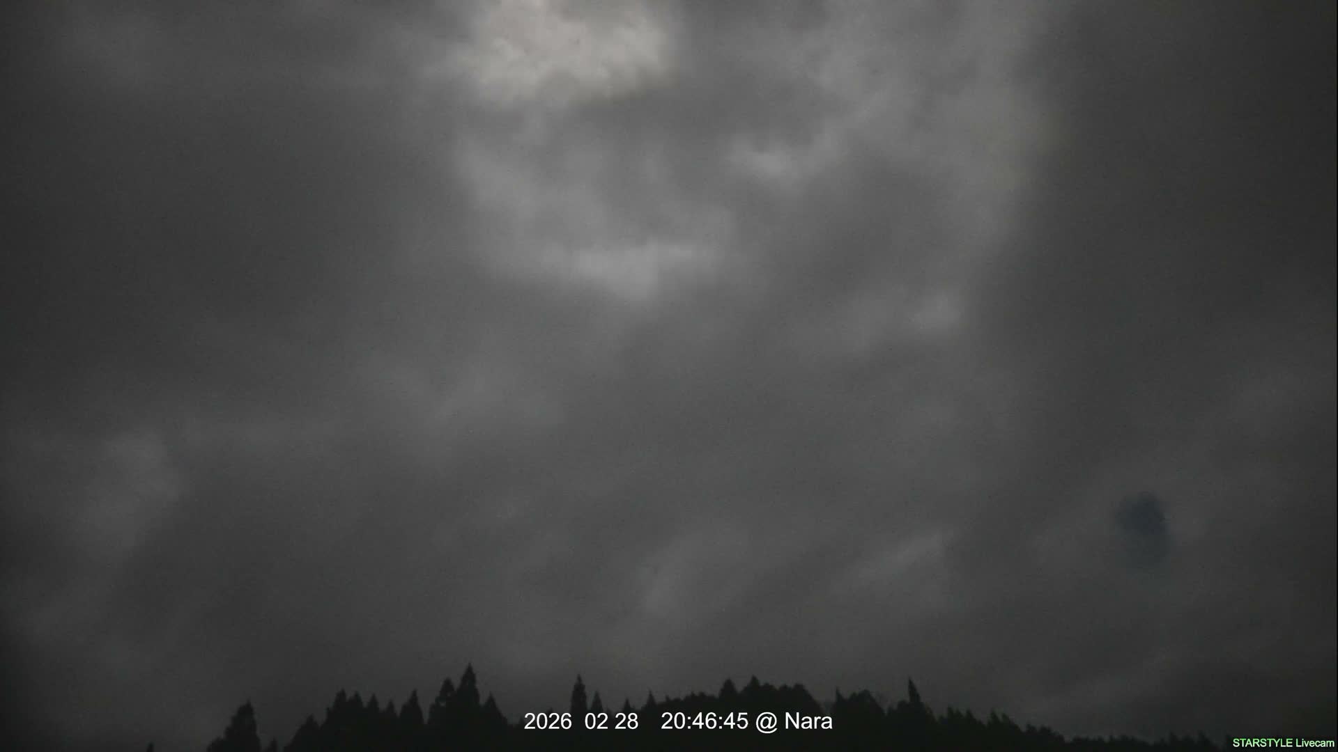 Uda Sky, Star, Meteor Observation toward Southeast ( 宇田の空、星、流星観測（南東方向） ) Live Cam - Muroushimotaguchi, Uda Shi, Nara, Kansai, Honshu, Japan