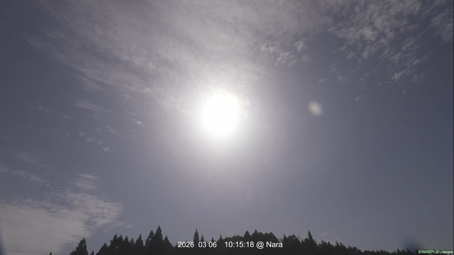 Uda Sky, Star, Meteor Observation toward Southeast ( 宇田の空、星、流星観測（南東方向） ) Live Cam - Muroushimotaguchi, Uda Shi, Nara, Kansai, Honshu, Japan