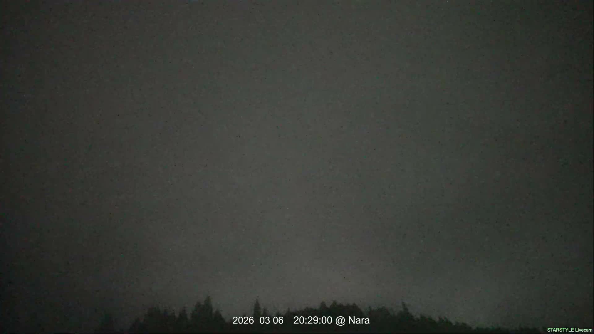 Uda Sky, Star, Meteor Observation toward Southeast ( 宇田の空、星、流星観測（南東方向） ) Live Cam - Muroushimotaguchi, Uda Shi, Nara, Kansai, Honshu, Japan