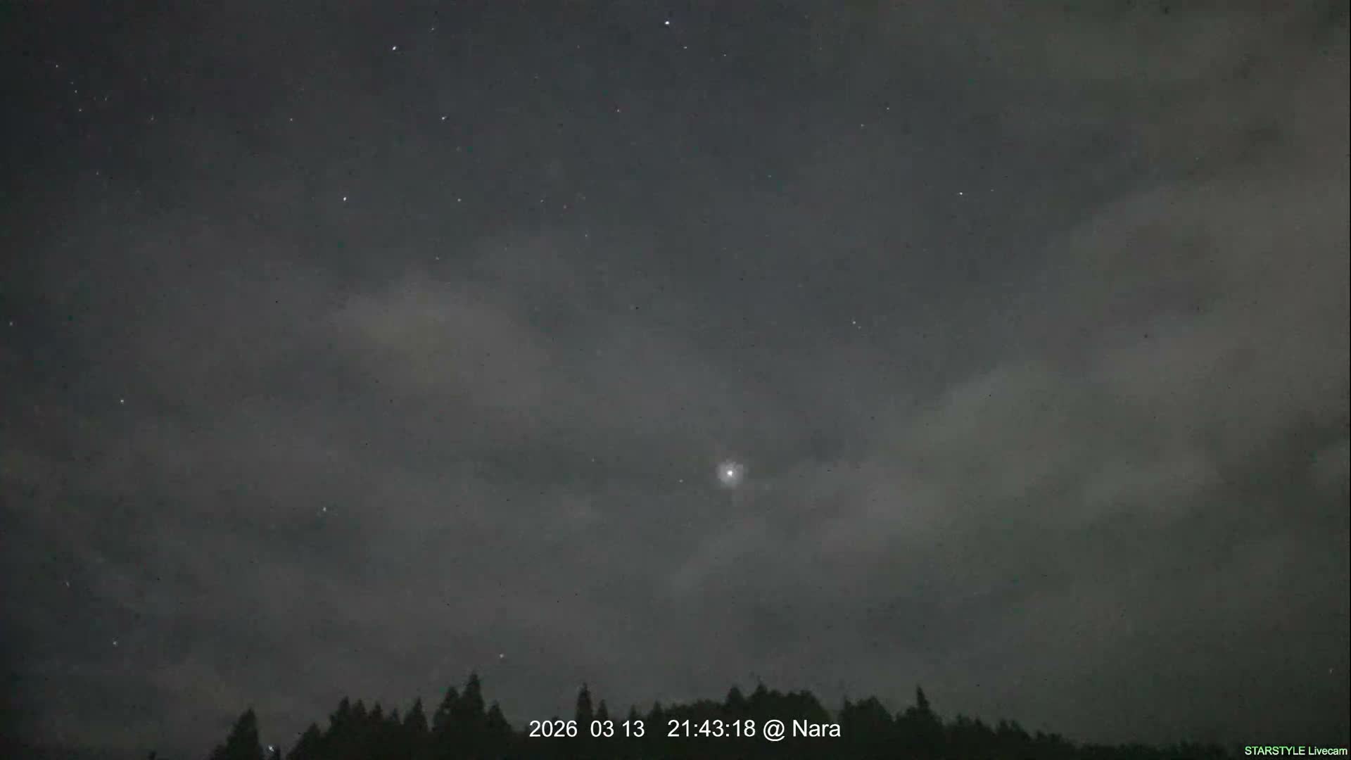 Uda Sky, Star, Meteor Observation toward Southeast ( 宇田の空、星、流星観測（南東方向） ) Live Cam - Muroushimotaguchi, Uda Shi, Nara, Kansai, Honshu, Japan