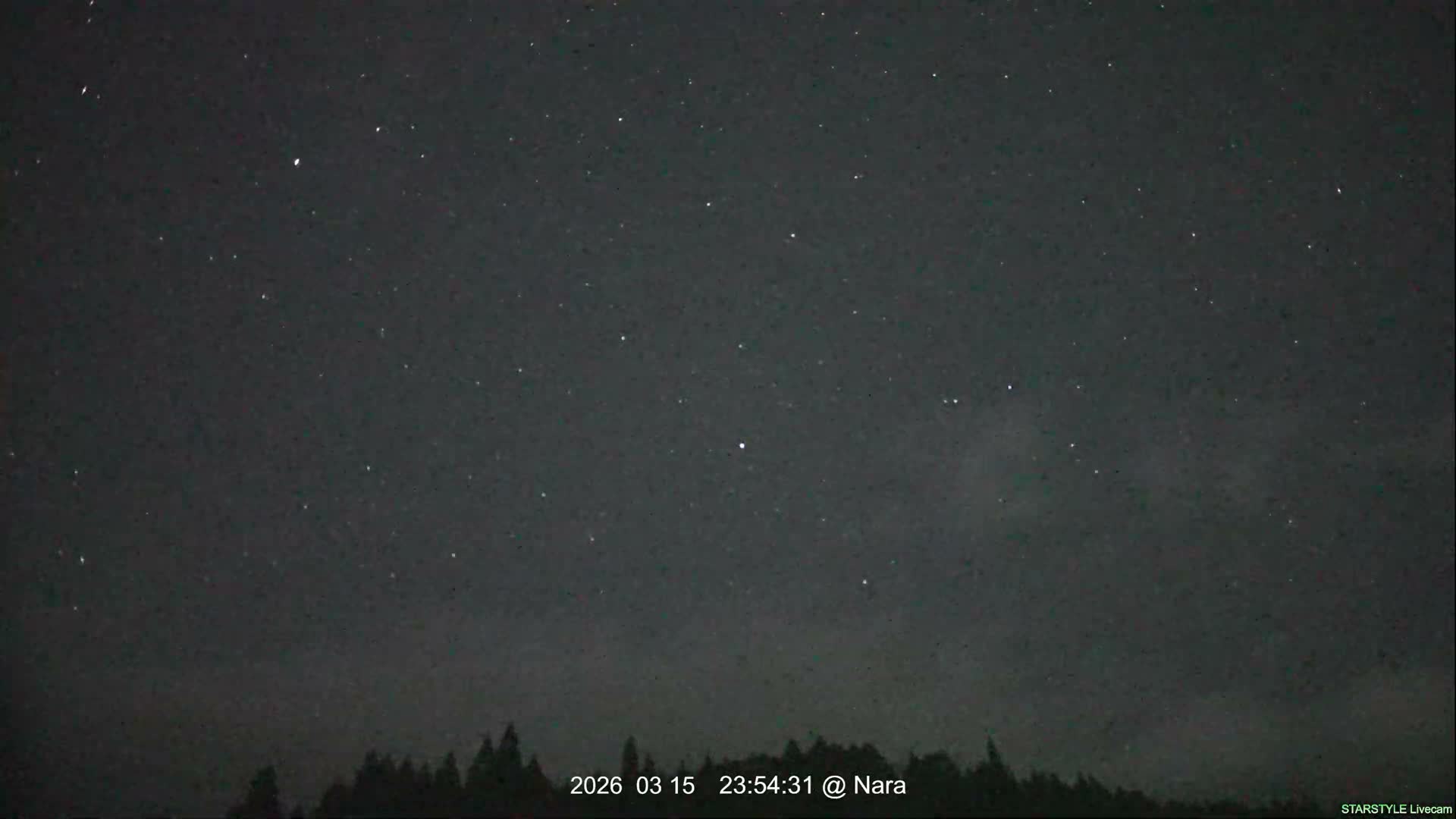 Uda Sky, Star, Meteor Observation toward Southeast ( 宇田の空、星、流星観測（南東方向） ) Live Cam - Muroushimotaguchi, Uda Shi, Nara, Kansai, Honshu, Japan