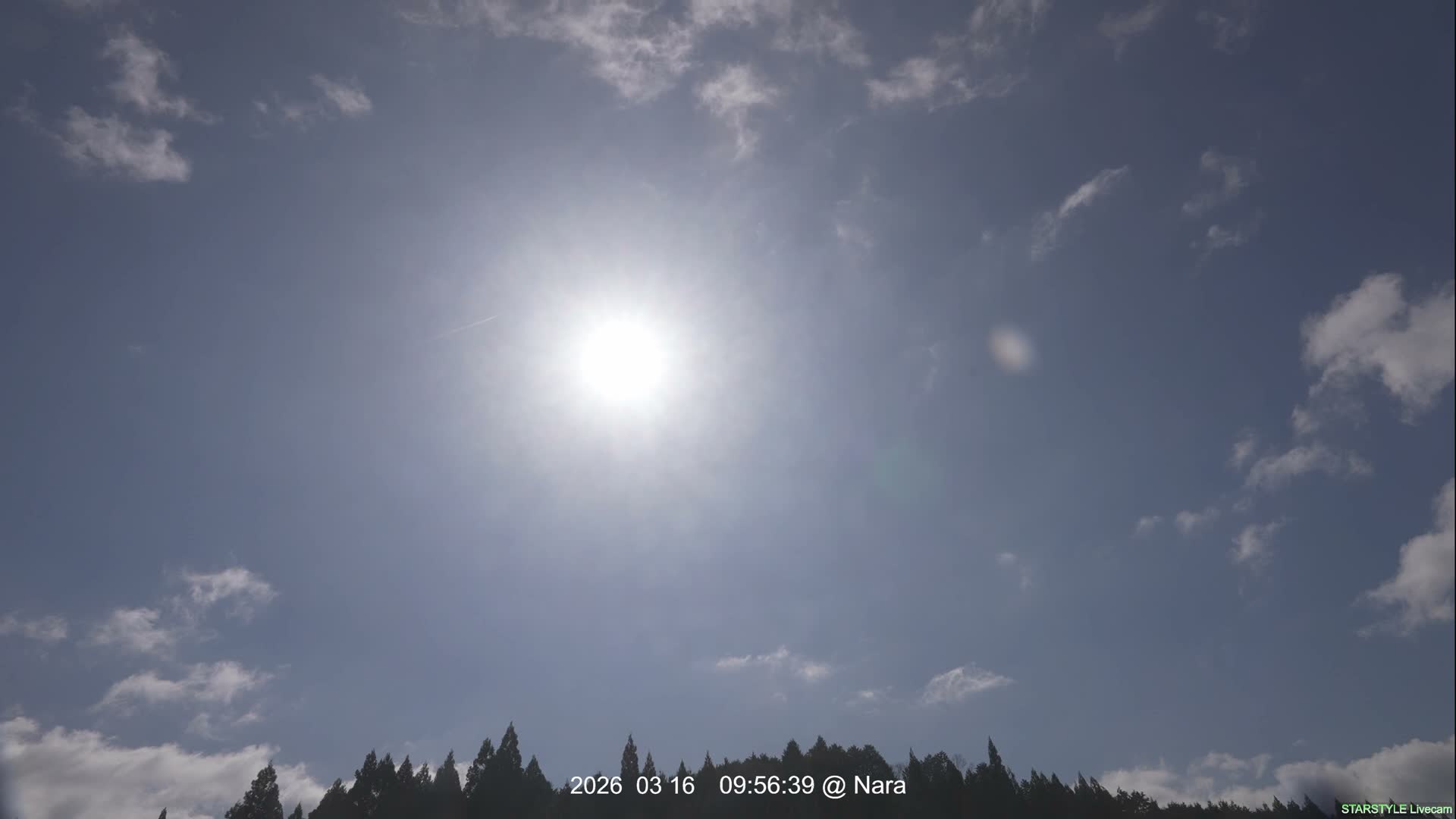 Uda Sky, Star, Meteor Observation toward Southeast ( 宇田の空、星、流星観測（南東方向） ) Live Cam - Muroushimotaguchi, Uda Shi, Nara, Kansai, Honshu, Japan