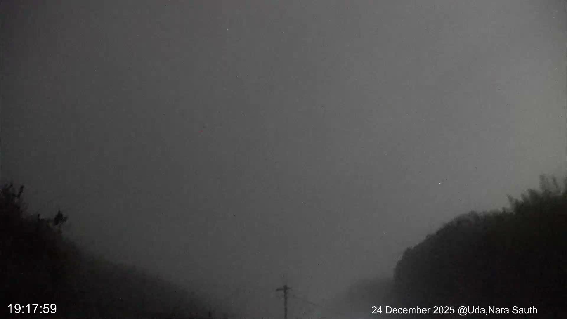 Uda Sky, Star, Meteor Observation toward South ( 宇田の空、星、南の流星観測 ) Live Cam - Muroushimotaguchi, Uda Shi, Nara, Kansai, Honshu, Japan