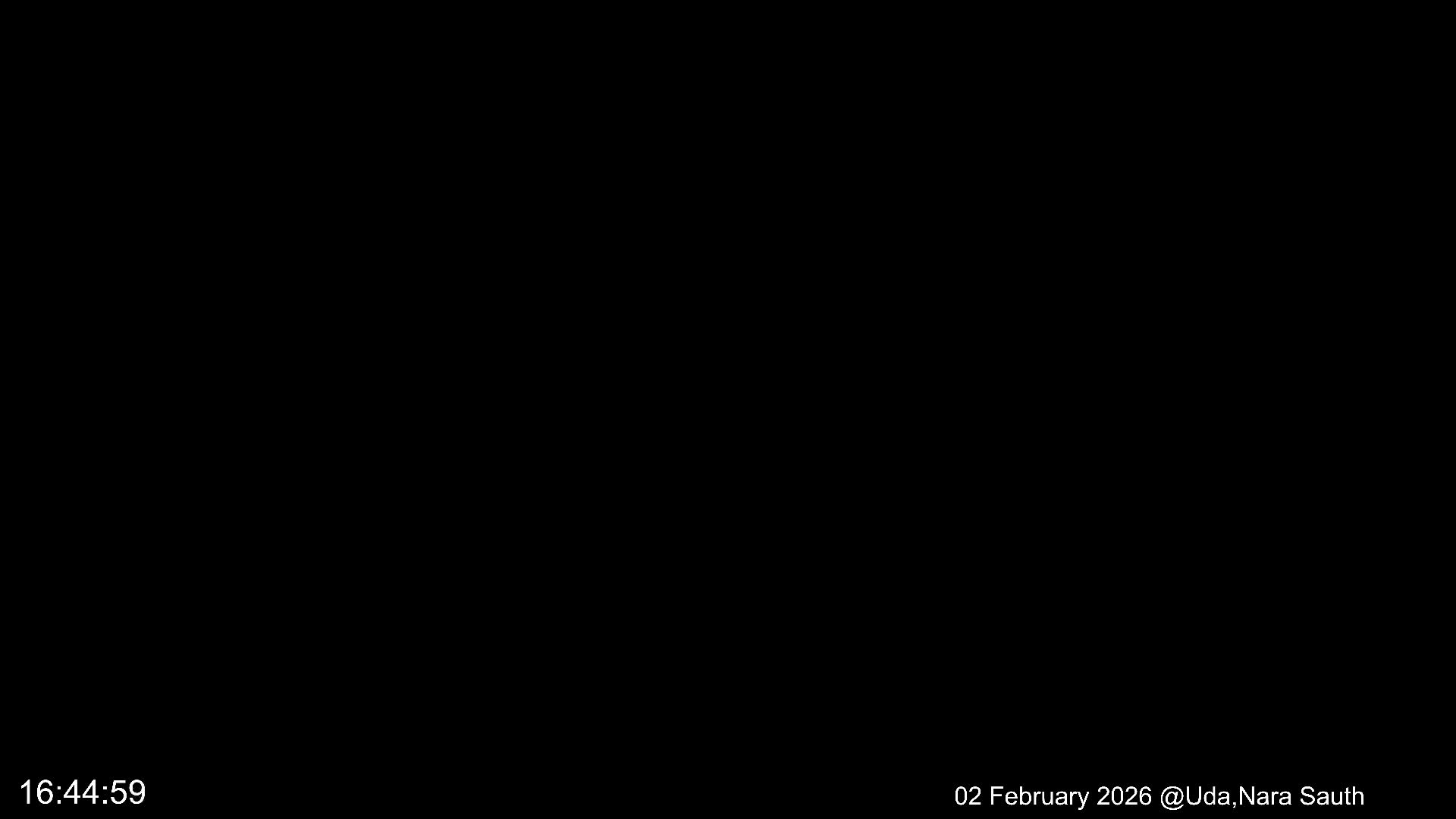 Uda Sky, Star, Meteor Observation toward South ( 宇田の空、星、南の流星観測 ) Live Cam - Muroushimotaguchi, Uda Shi, Nara, Kansai, Honshu, Japan