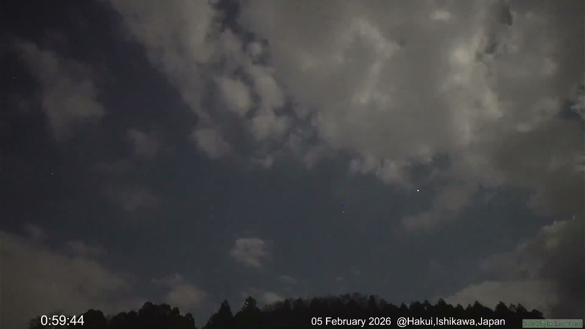 Hakui Sky, Star, Meteor Observation ( 羽咋の空、星、流星観測 ) Live Cam - Mikoharamachi, Hakui, Ishikawa, Chūbu, Honshu, japan