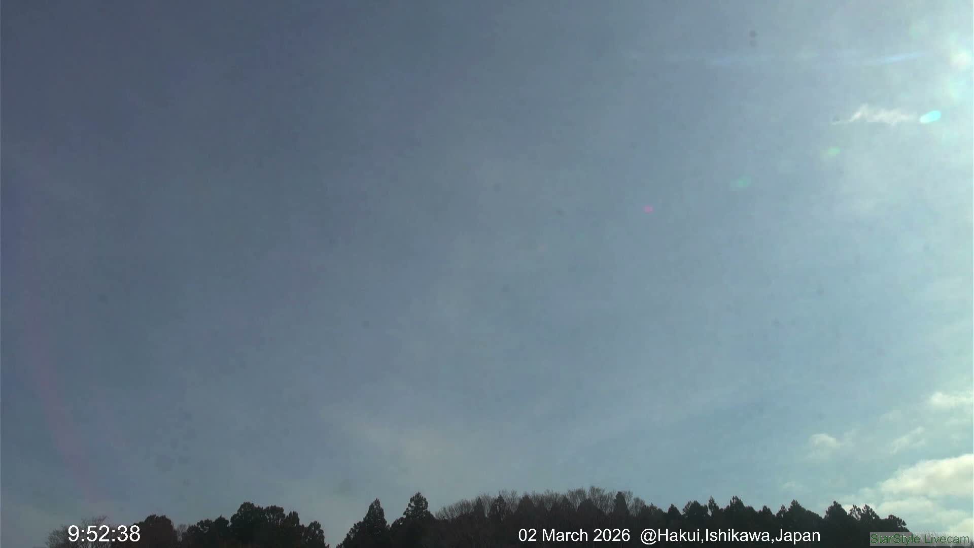 Hakui Sky, Star, Meteor Observation ( 羽咋の空、星、流星観測 ) Live Cam - Mikoharamachi, Hakui, Ishikawa, Chūbu, Honshu, japan