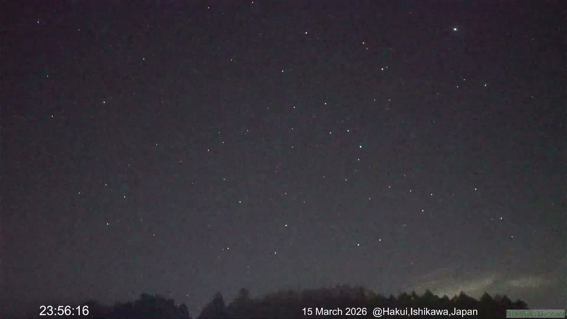 Hakui Sky, Star, Meteor Observation ( 羽咋の空、星、流星観測 ) Live Cam - Mikoharamachi, Hakui, Ishikawa, Chūbu, Honshu, japan