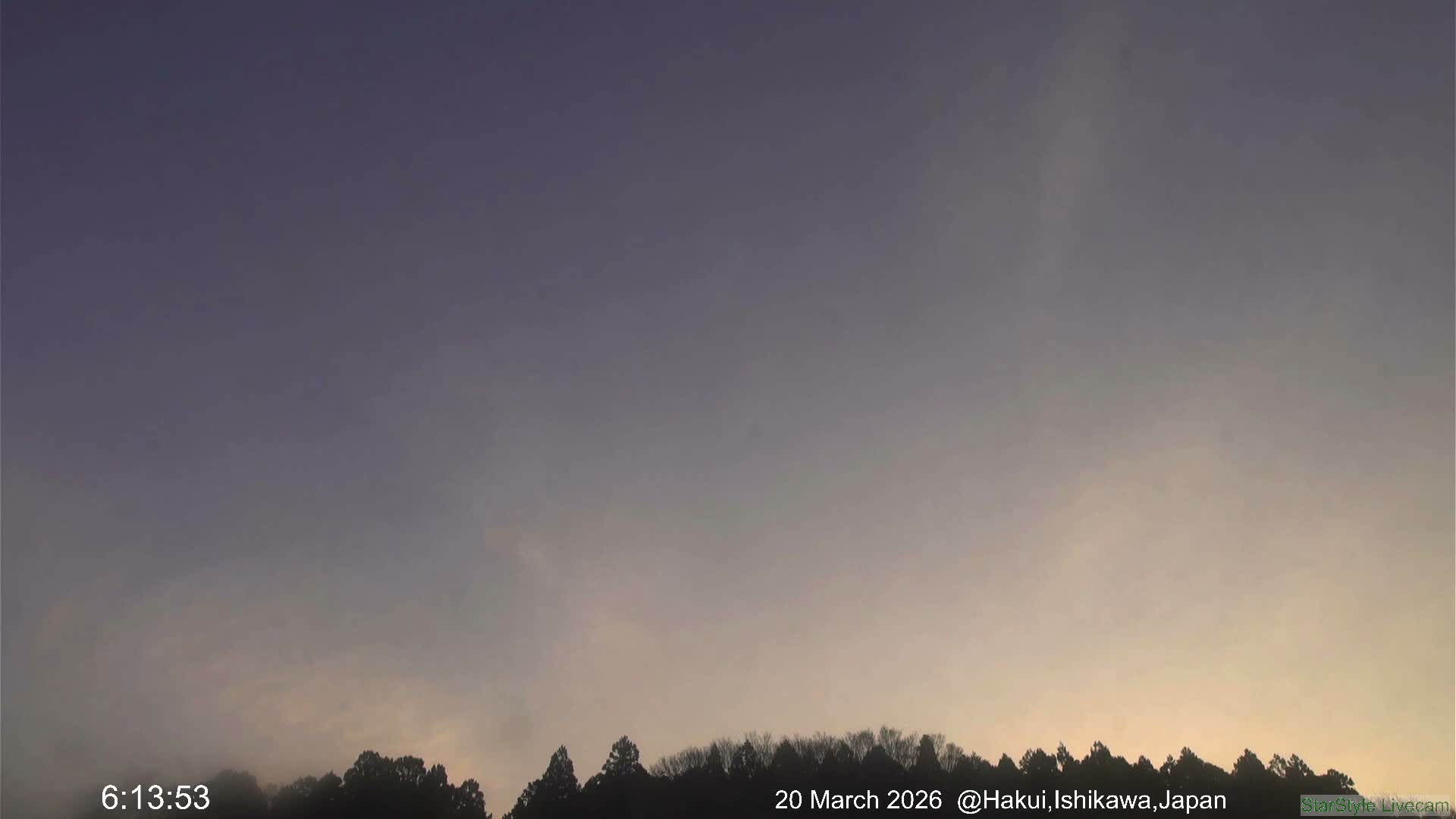 Hakui Sky, Star, Meteor Observation ( 羽咋の空、星、流星観測 ) Live Cam - Mikoharamachi, Hakui, Ishikawa, Chūbu, Honshu, japan