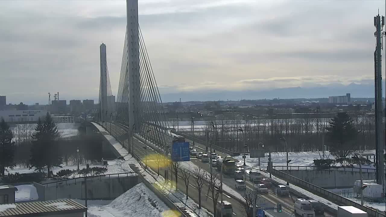 Obihiro, Tokachi Bridge & River ( 帯広・十勝橋・川 ) Live Cam - 2 Chome, Kinoodorihigashi, Otofuke, Kato, Tokachi, Hokkaido, Japan
