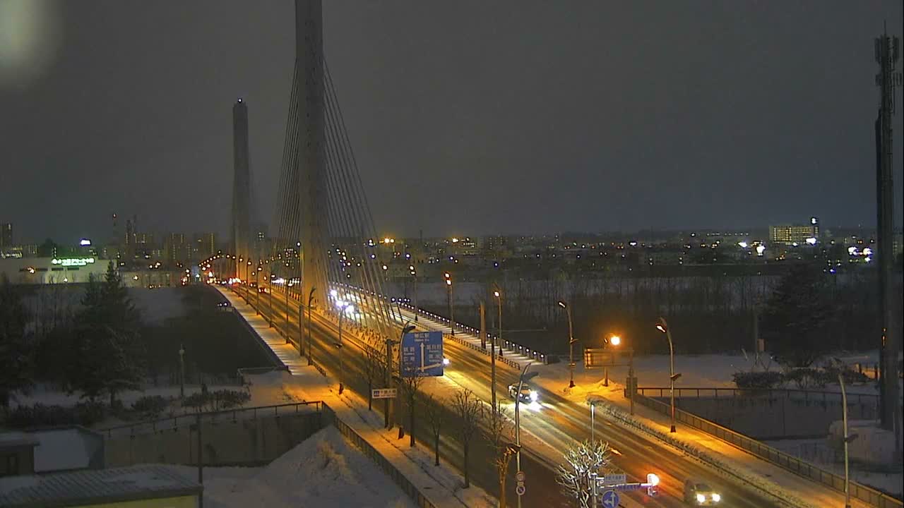 Obihiro, Tokachi Bridge & River ( 帯広・十勝橋・川 ) Live Cam - 2 Chome, Kinoodorihigashi, Otofuke, Kato, Tokachi, Hokkaido, Japan