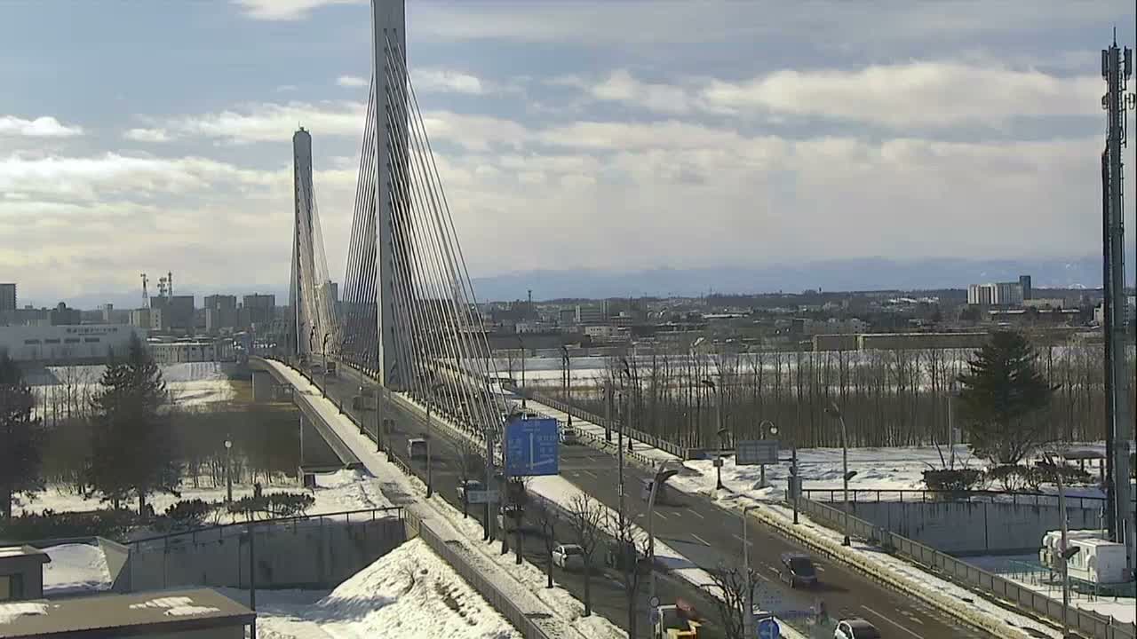 Obihiro, Tokachi Bridge & River ( 帯広・十勝橋・川 ) Live Cam - 2 Chome, Kinoodorihigashi, Otofuke, Kato, Tokachi, Hokkaido, Japan