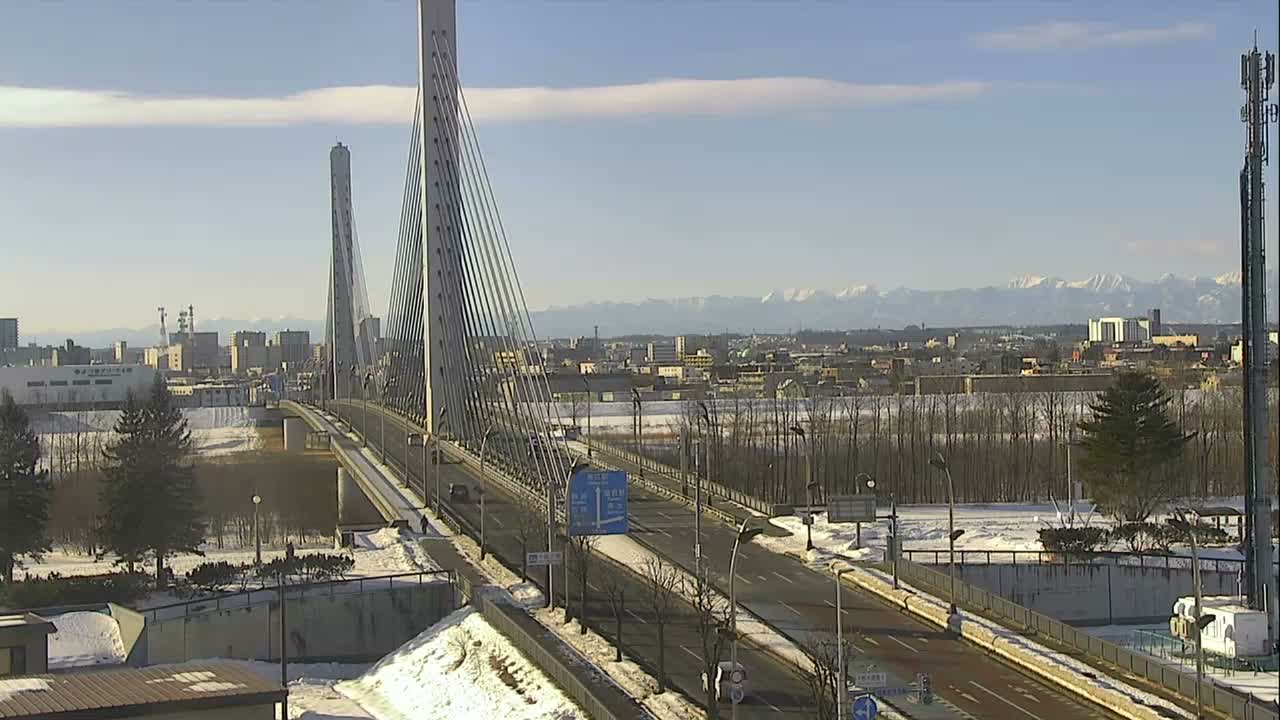 Obihiro, Tokachi Bridge & River ( 帯広・十勝橋・川 ) Live Cam - 2 Chome, Kinoodorihigashi, Otofuke, Kato, Tokachi, Hokkaido, Japan