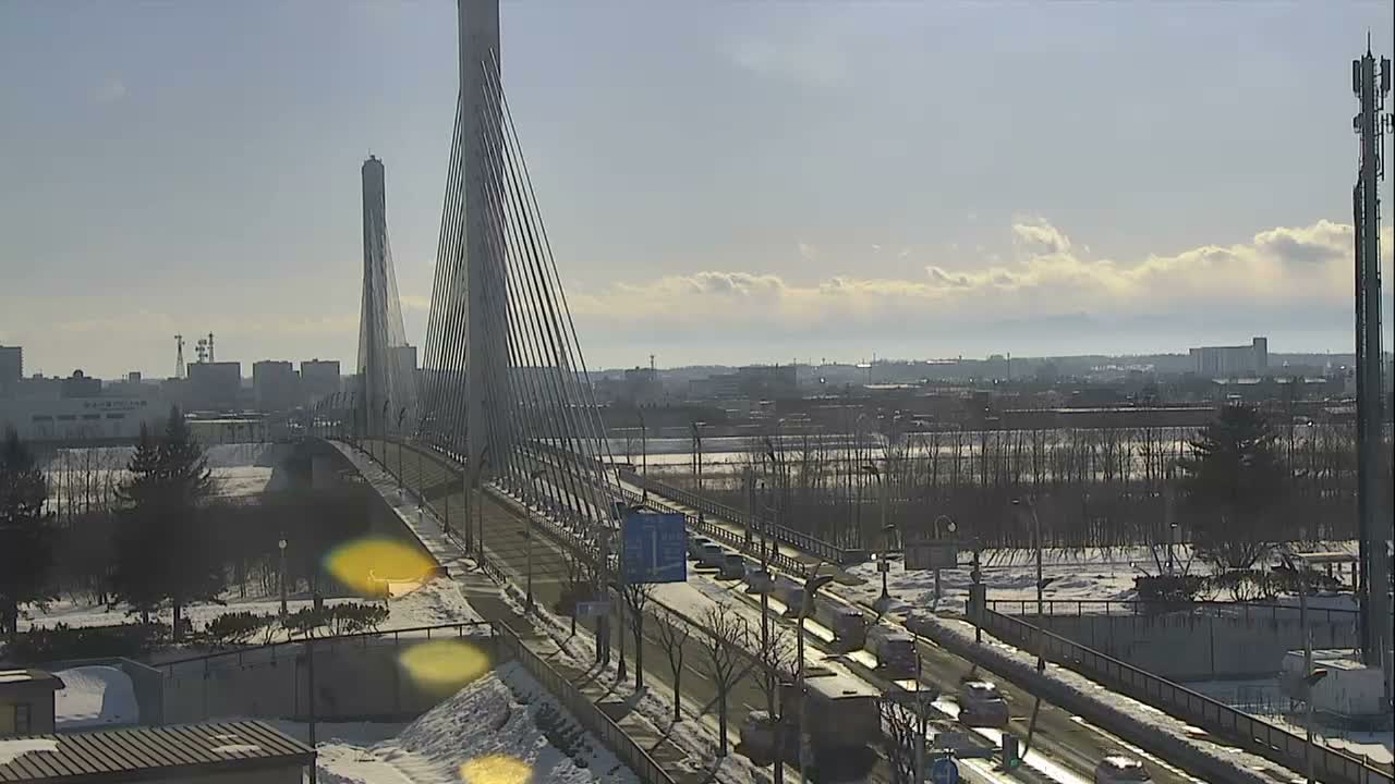 Obihiro, Tokachi Bridge & River ( 帯広・十勝橋・川 ) Live Cam - 2 Chome, Kinoodorihigashi, Otofuke, Kato, Tokachi, Hokkaido, Japan