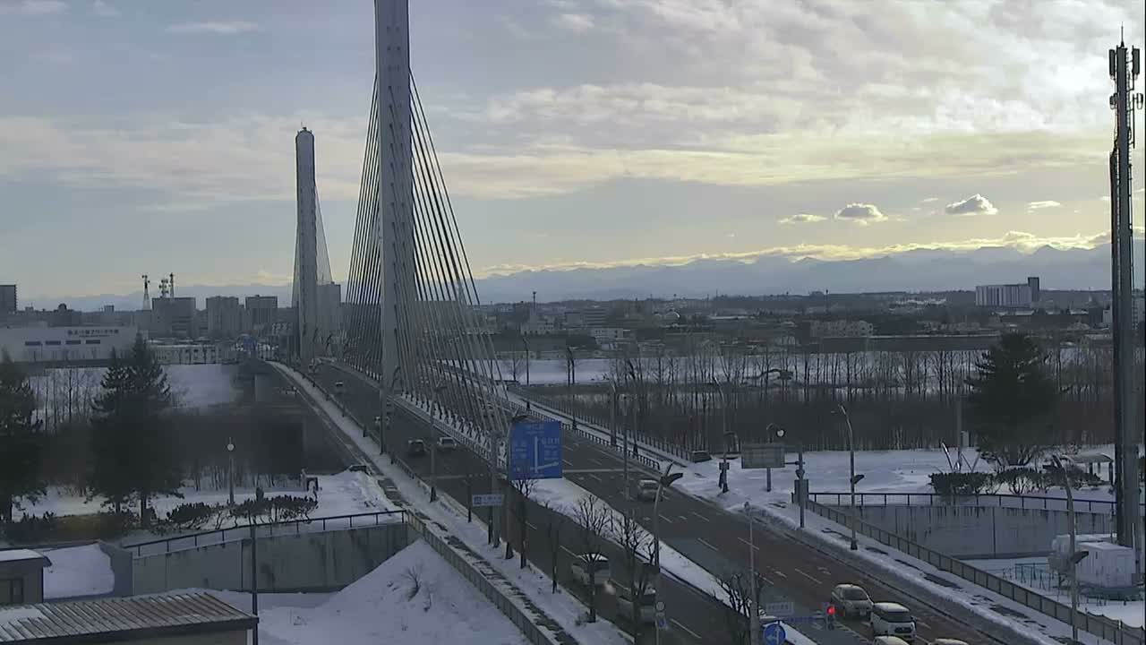 Obihiro, Tokachi Bridge & River ( 帯広・十勝橋・川 ) Live Cam - 2 Chome, Kinoodorihigashi, Otofuke, Kato, Tokachi, Hokkaido, Japan