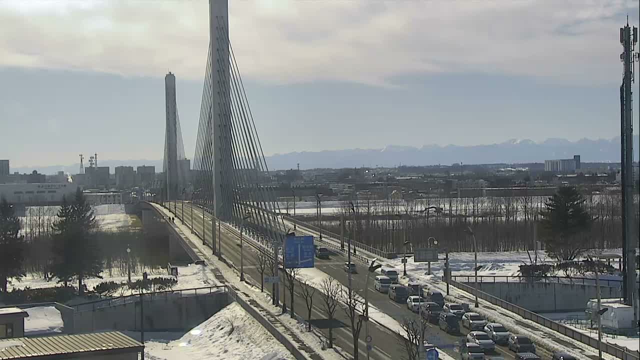 Obihiro, Tokachi Bridge & River ( 帯広・十勝橋・川 ) Live Cam - 2 Chome, Kinoodorihigashi, Otofuke, Kato, Tokachi, Hokkaido, Japan