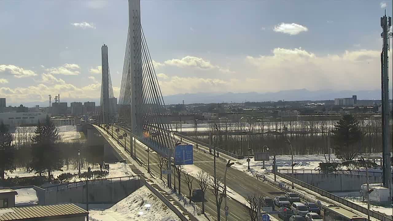 Obihiro, Tokachi Bridge & River ( 帯広・十勝橋・川 ) Live Cam - 2 Chome, Kinoodorihigashi, Otofuke, Kato, Tokachi, Hokkaido, Japan