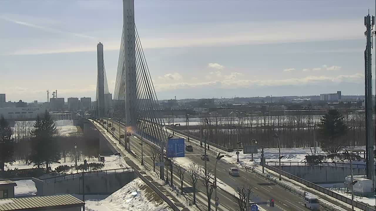 Obihiro, Tokachi Bridge & River ( 帯広・十勝橋・川 ) Live Cam - 2 Chome, Kinoodorihigashi, Otofuke, Kato, Tokachi, Hokkaido, Japan
