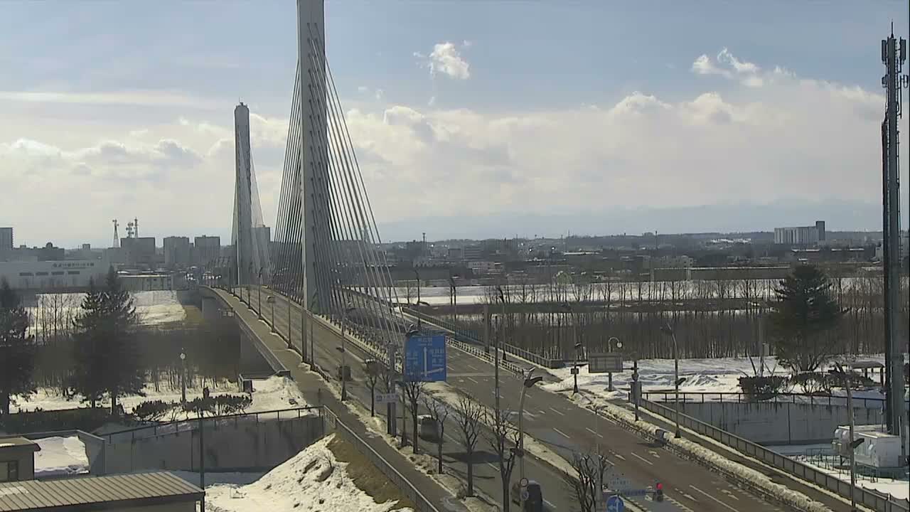 Obihiro, Tokachi Bridge & River ( 帯広・十勝橋・川 ) Live Cam - 2 Chome, Kinoodorihigashi, Otofuke, Kato, Tokachi, Hokkaido, Japan
