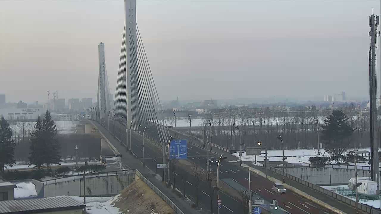 Obihiro, Tokachi Bridge & River ( 帯広・十勝橋・川 ) Live Cam - 2 Chome, Kinoodorihigashi, Otofuke, Kato, Tokachi, Hokkaido, Japan