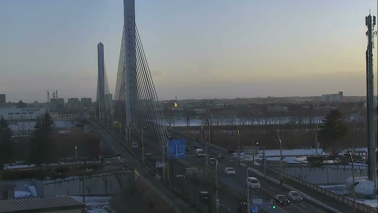 Obihiro, Tokachi Bridge & River ( 帯広・十勝橋・川 ) Live Cam - 2 Chome, Kinoodorihigashi, Otofuke, Kato, Tokachi, Hokkaido, Japan