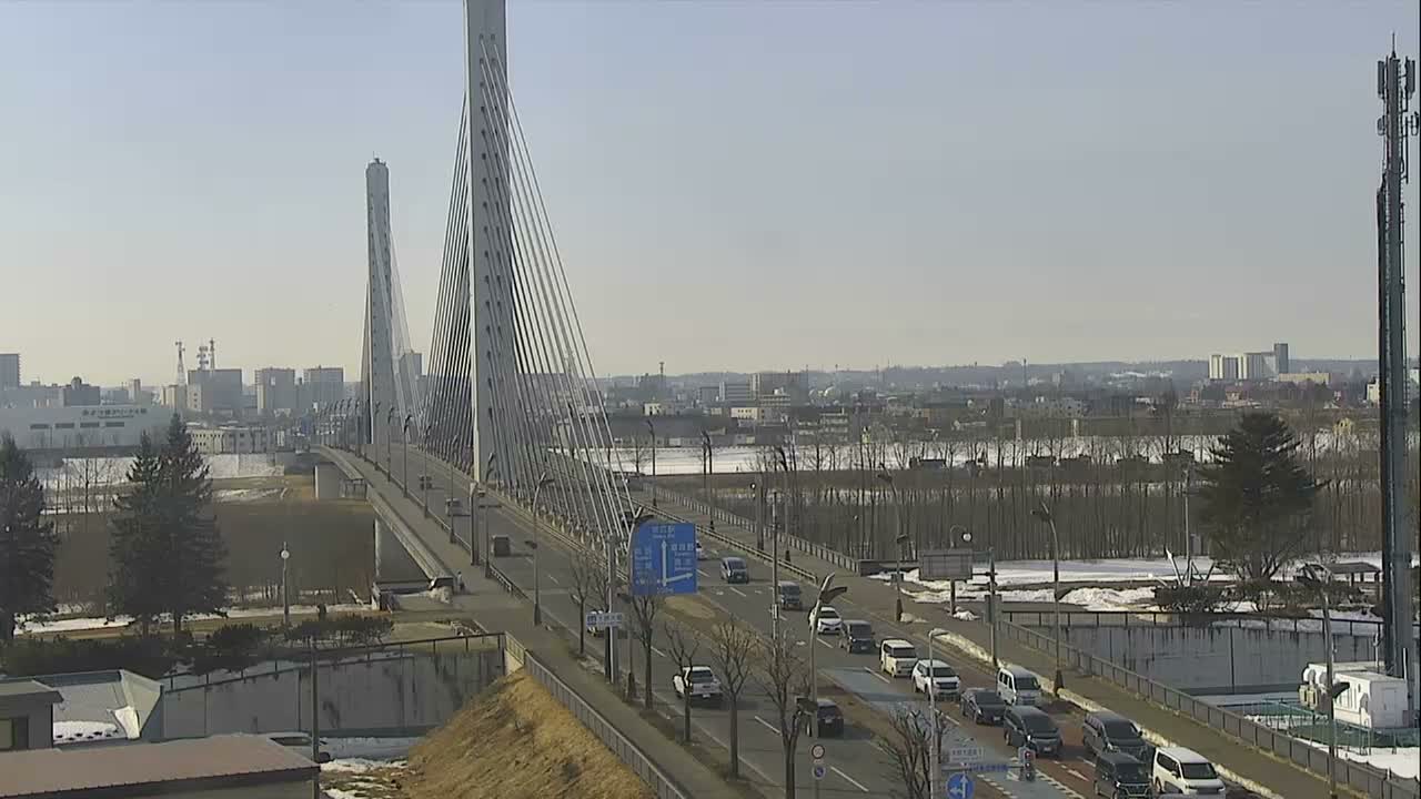 Obihiro, Tokachi Bridge & River ( 帯広・十勝橋・川 ) Live Cam - 2 Chome, Kinoodorihigashi, Otofuke, Kato, Tokachi, Hokkaido, Japan