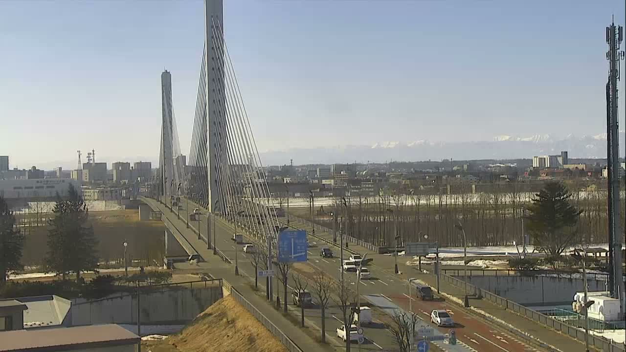 Obihiro, Tokachi Bridge & River ( 帯広・十勝橋・川 ) Live Cam - 2 Chome, Kinoodorihigashi, Otofuke, Kato, Tokachi, Hokkaido, Japan